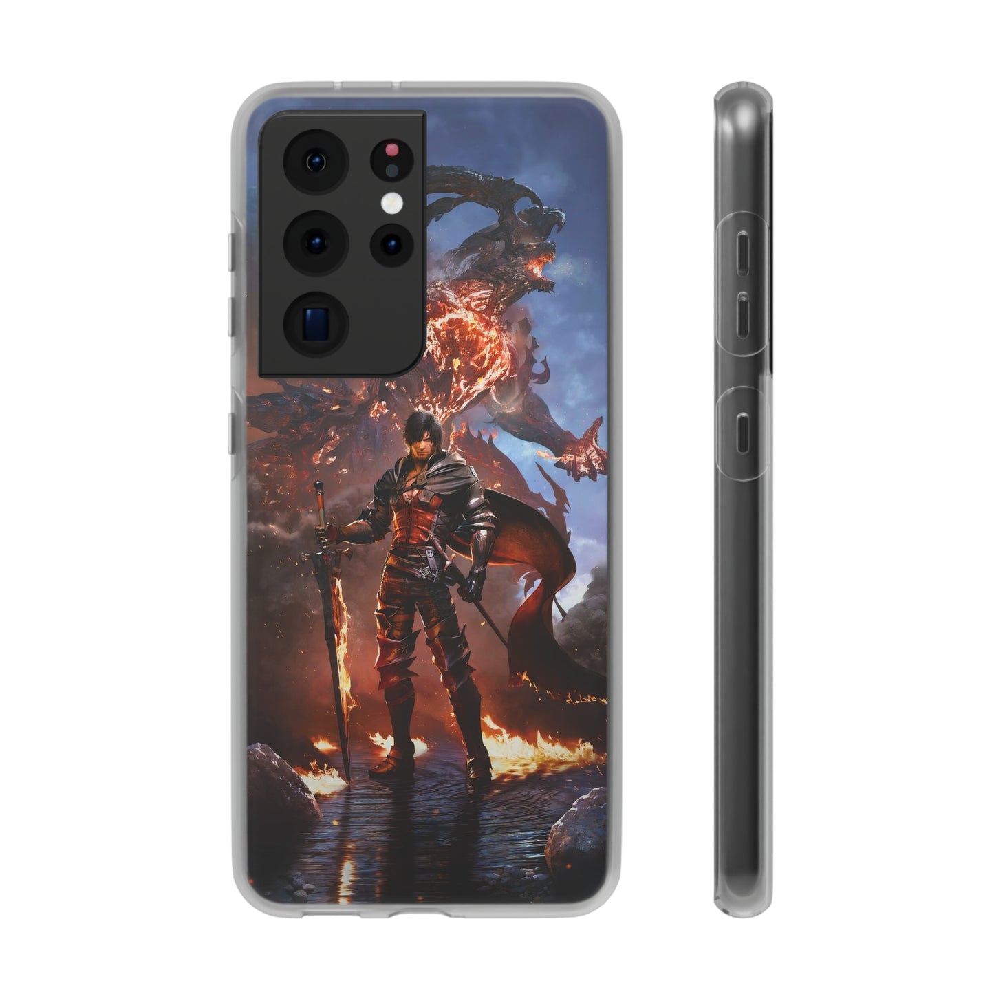 Final Fantasy XVI Clive Rosfield | Flexible Phone Case | Iphone 11-14 Pro Max | Samsung 21-23 Ultra | Gift Packages Choice