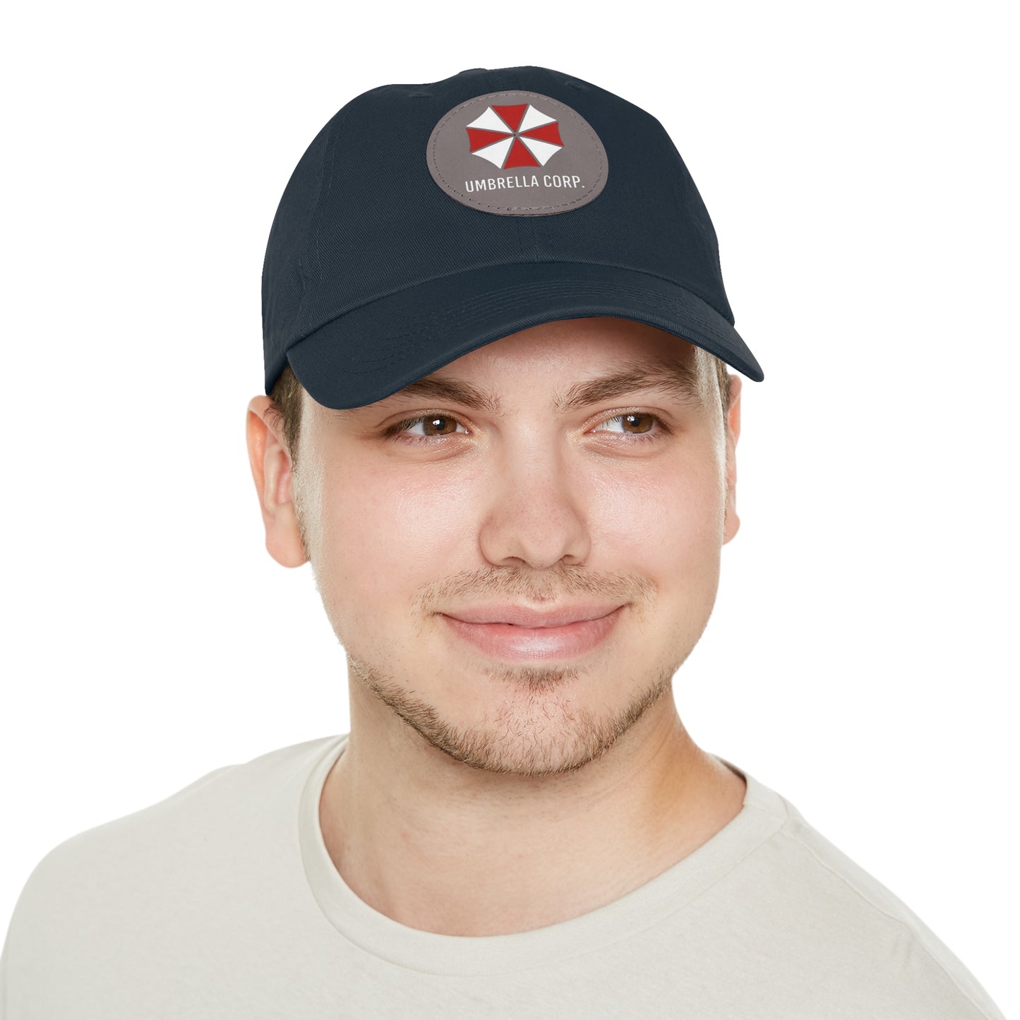 Resident Evil Umbrella Corp. Hat with Leather Patch (Round)