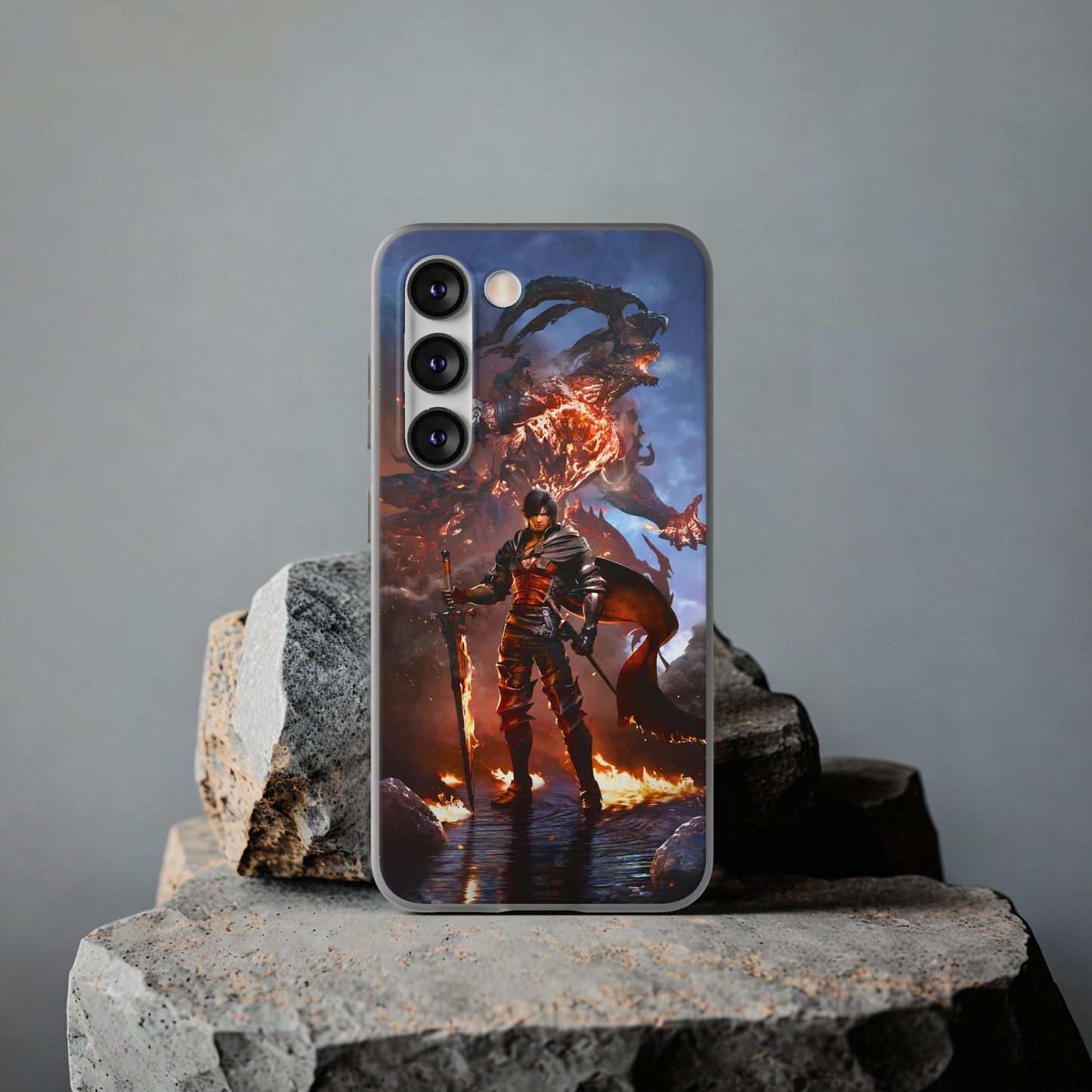 Final Fantasy XVI Clive Rosfield | Flexible Phone Case | Iphone 11-14 Pro Max | Samsung 21-23 Ultra | Gift Packages Choice