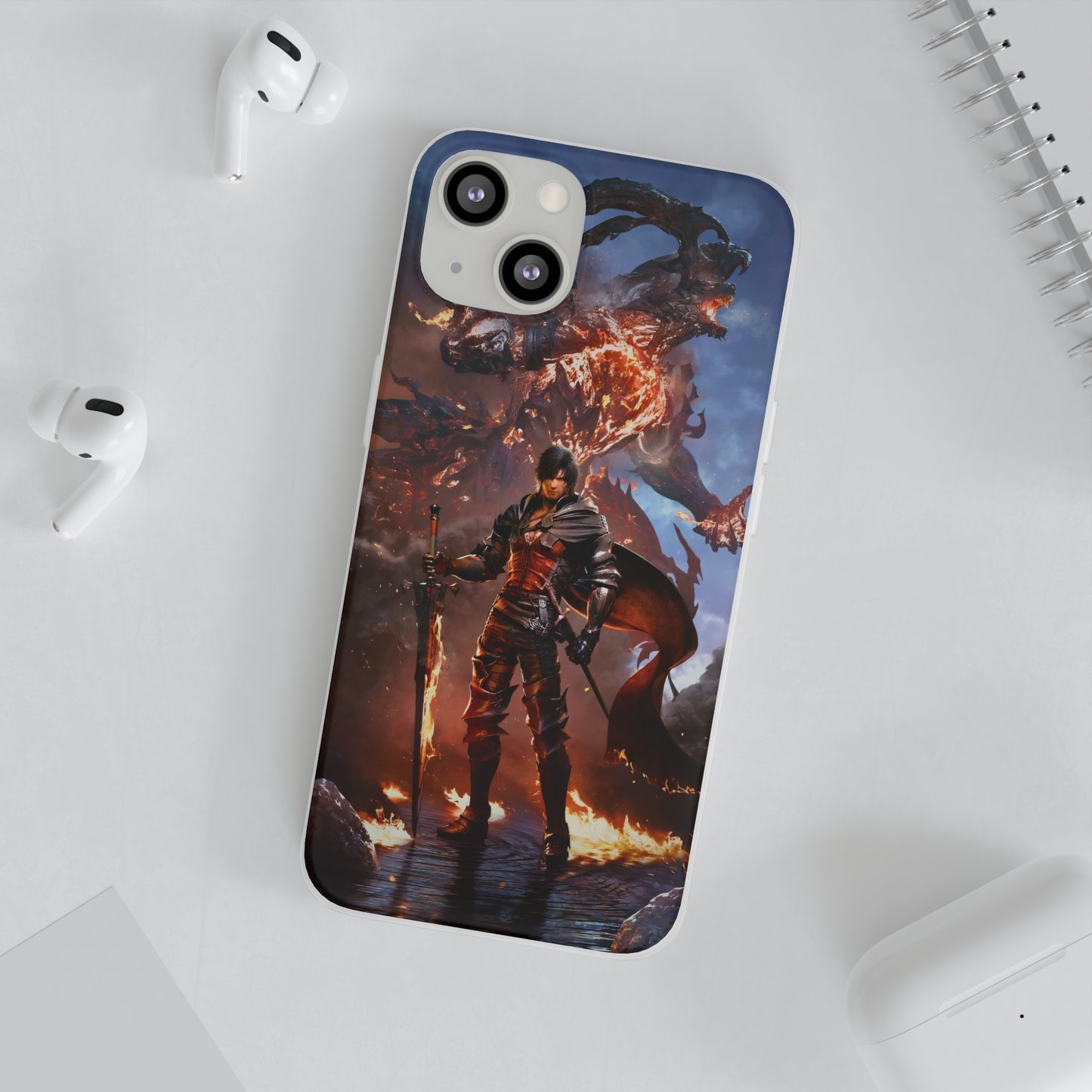 Final Fantasy XVI Clive Rosfield | Flexible Phone Case | Iphone 11-14 Pro Max | Samsung 21-23 Ultra | Gift Packages Choice