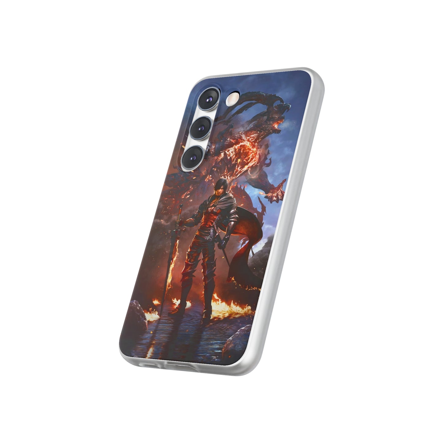 Final Fantasy XVI Clive Rosfield | Flexible Phone Case | Iphone 11-14 Pro Max | Samsung 21-23 Ultra | Gift Packages Choice