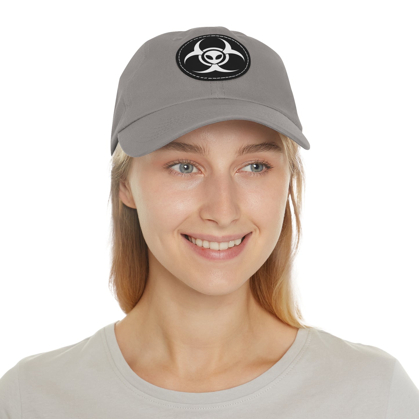 Skinwalker Ranch Alien UAP Hat with Leather Patch (Round)