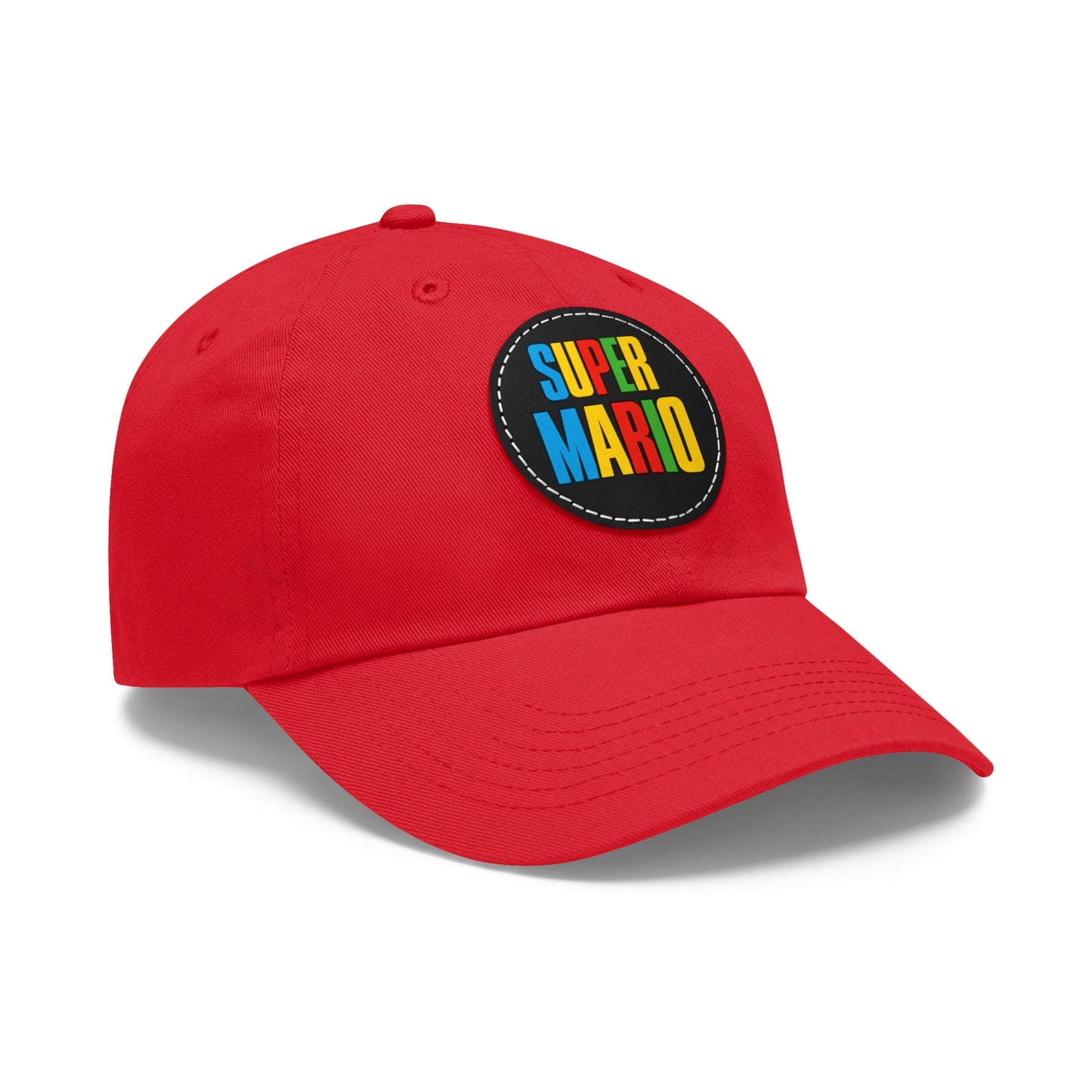 Mario Hat with Leather Patch (Round)