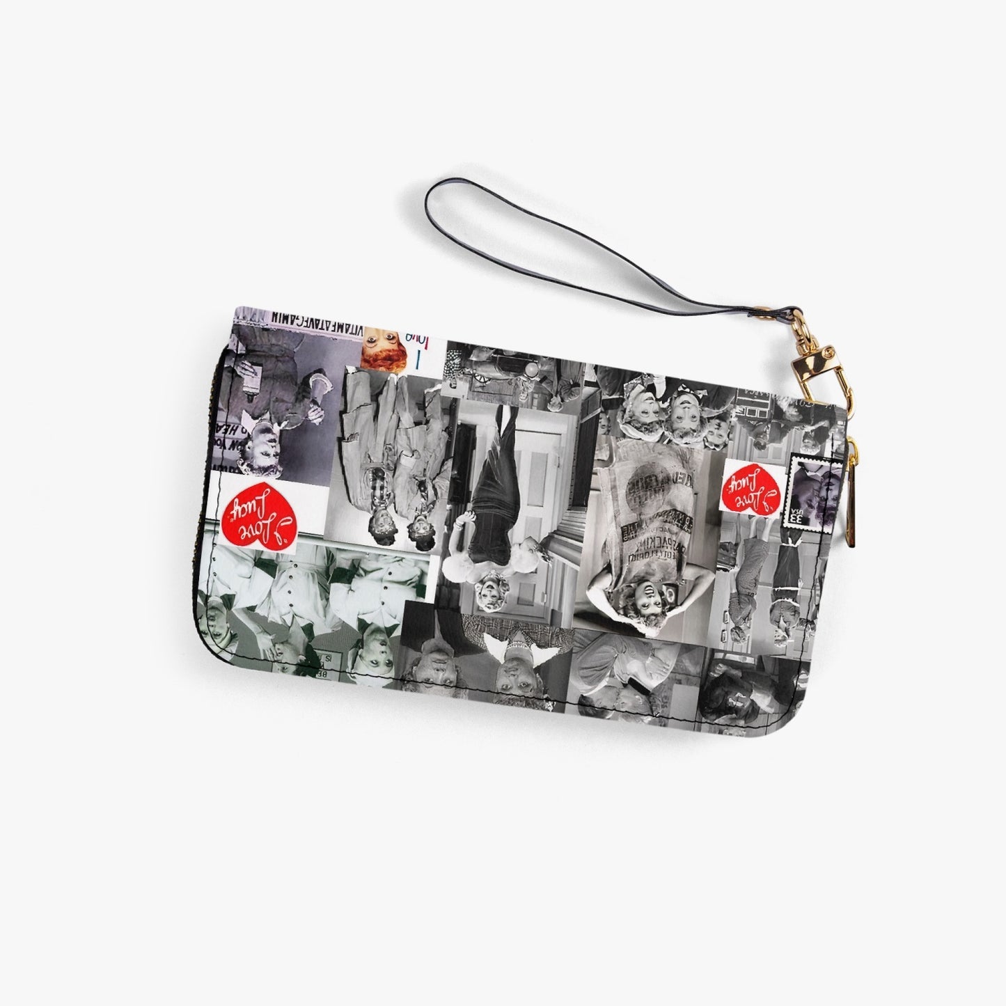 I Love Lucy Leather Strap Zipper Wallet