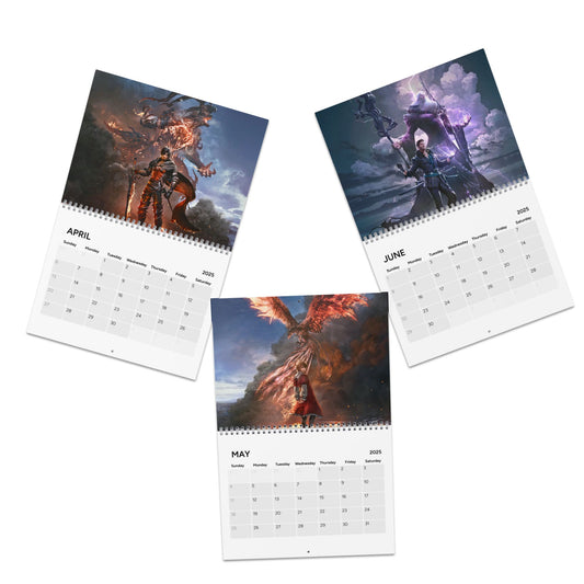 Final Fantasy XVI 2025 Wall Calendar, Gaming Calendar, Video Game Calendar, Geeky Calendar, Gaming Gift, Gamer Gift