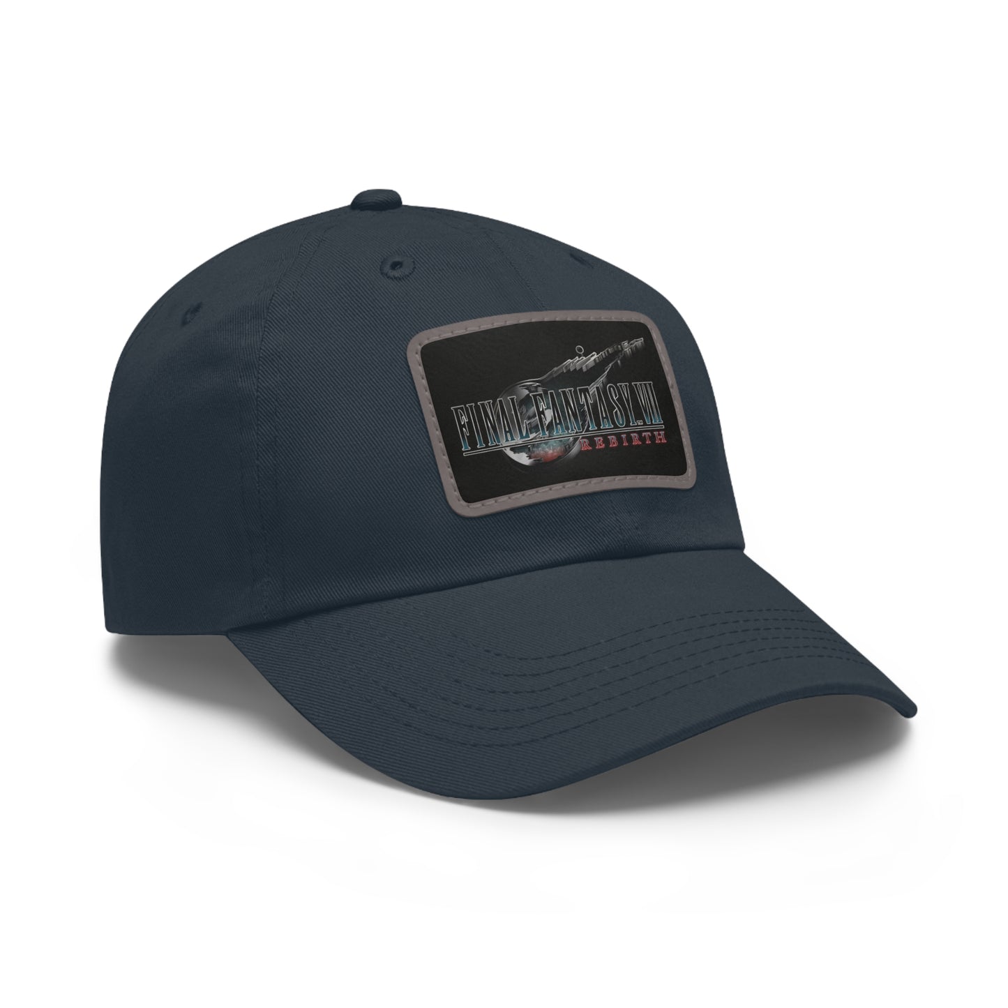 Final Fantasy VII Remake Rebirth Logo Hat with Leather Patch (Rectangle)