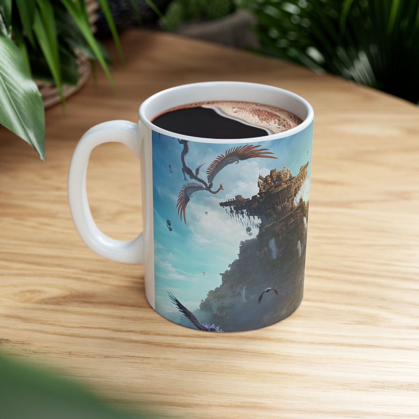 Final Fantasy XIV Dawntrail Ceramic Mug Game Gift, Gamer Gift, Video Game Fan Present, Gaming Coffee Cup, 11oz 15oz, Birthday Gift