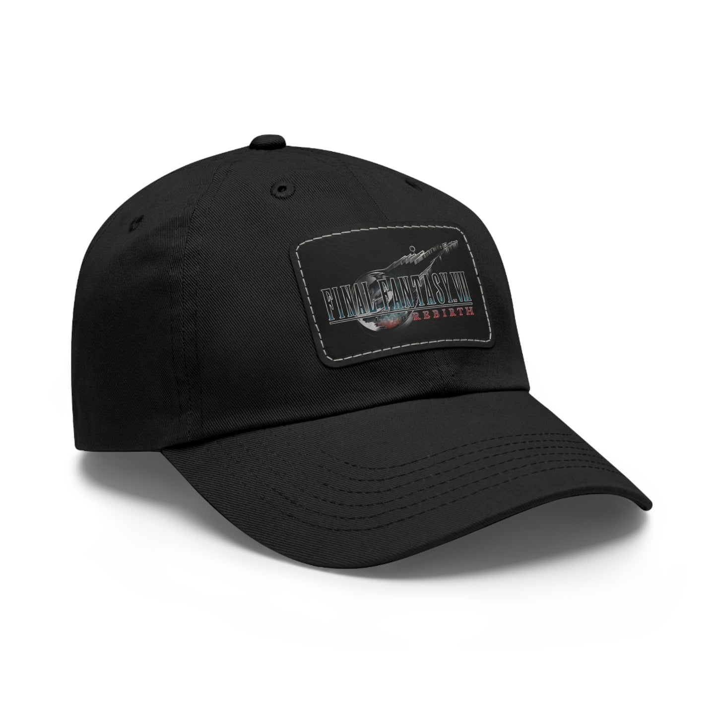 Final Fantasy VII Remake Rebirth Logo Hat with Leather Patch (Rectangle)