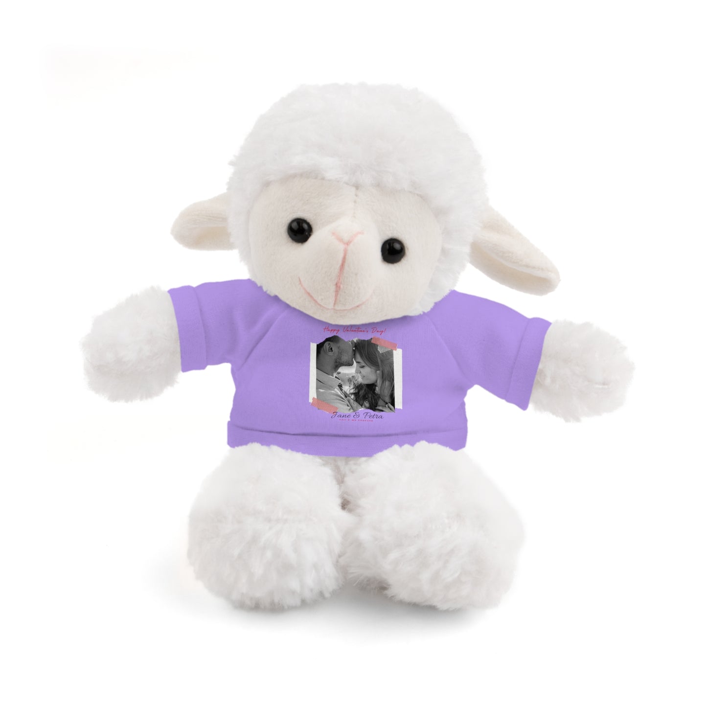 Personalize Your Name And Photo | Valentine Stuffed Animals with Tee