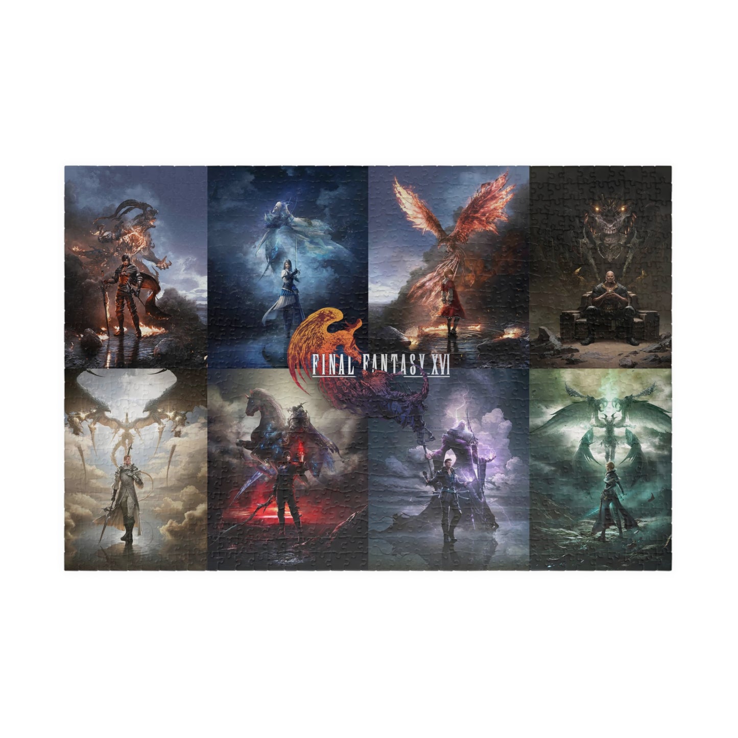 Final Fantasy XVI Jigsaw Puzzle Special Arts 1014-Piece | 8-Character Combo | Game Enthusiast Gift | Stress Relief Activity | Home Decor