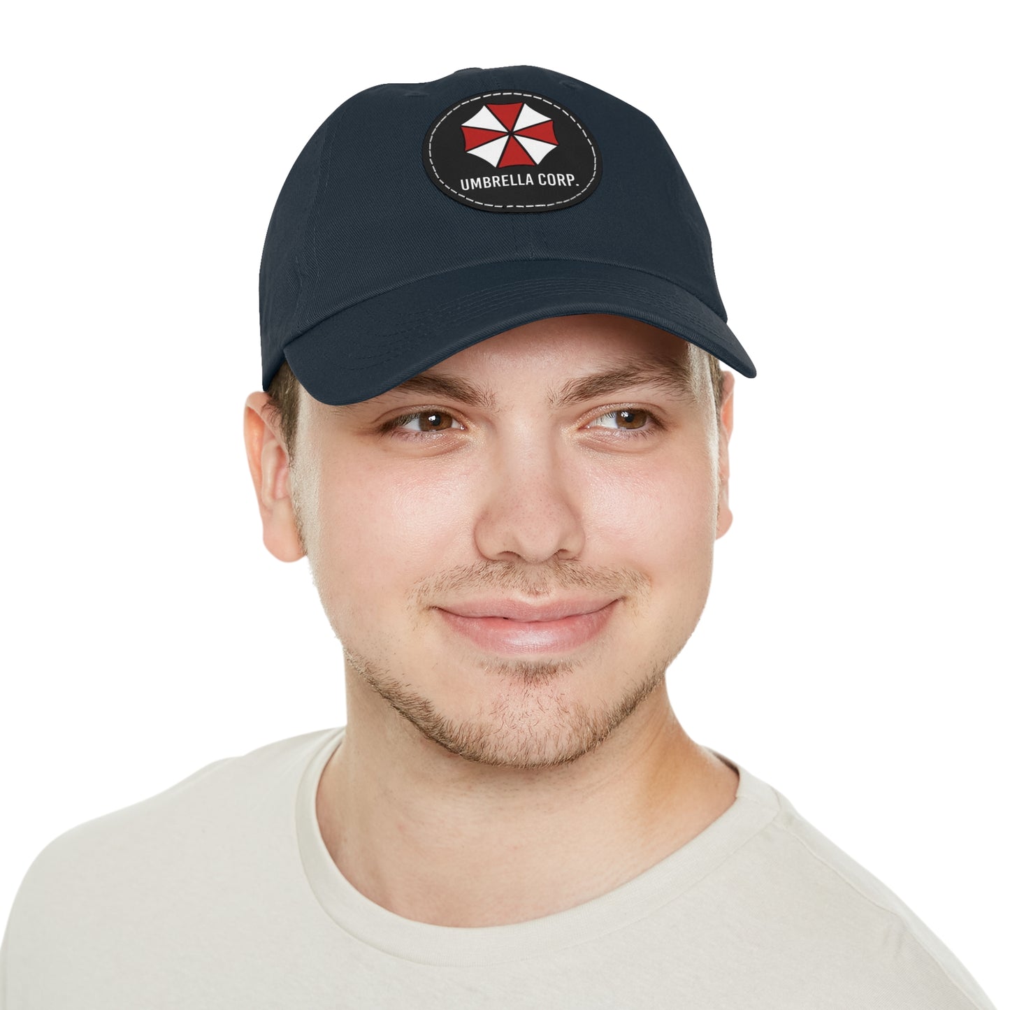 Resident Evil Umbrella Corp. Hat with Leather Patch (Round)