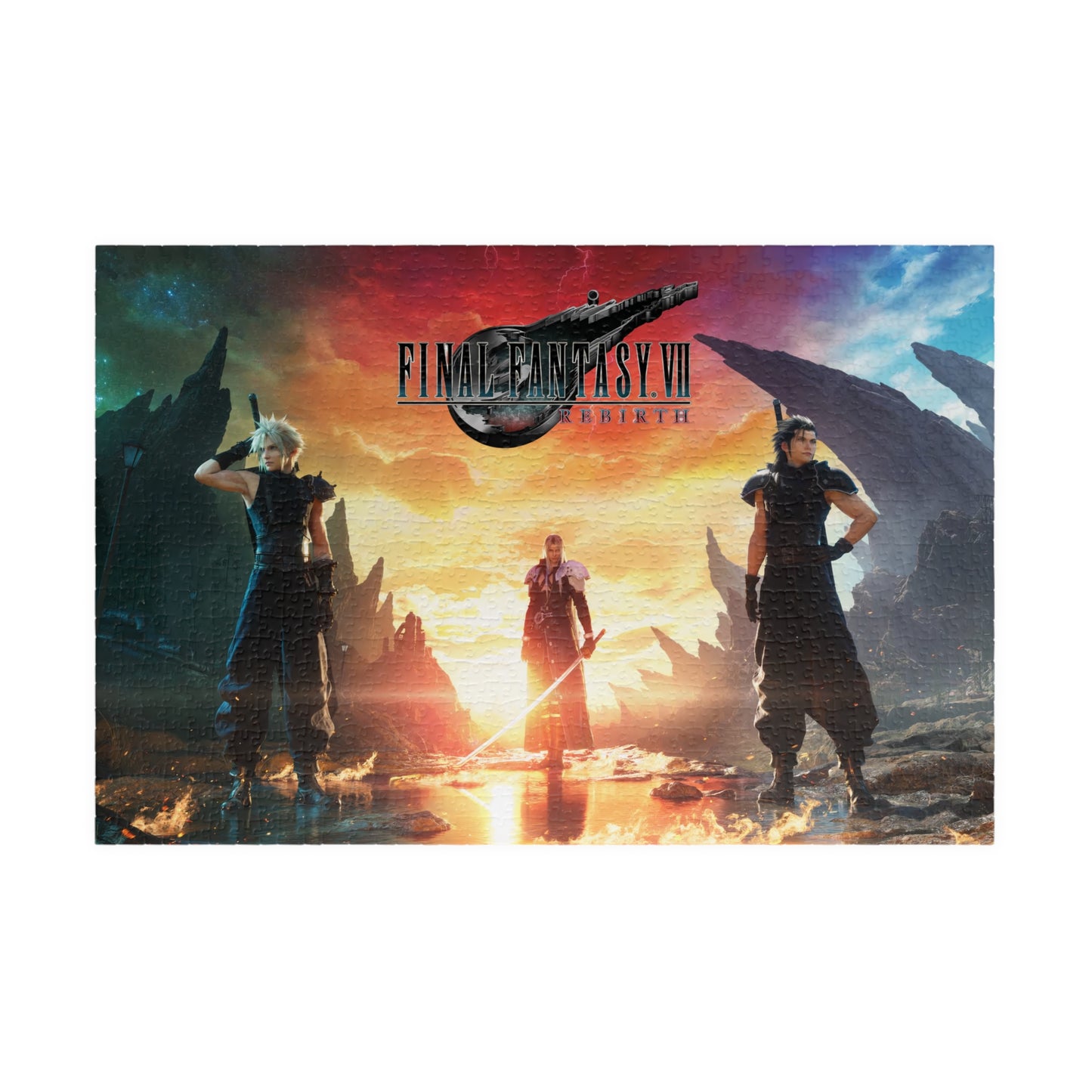 Final Fantasy VII Remake Rebirth | Cloud Zack Sephoroth | Jigsaw Puzzle (252, 520, 1014-piece)