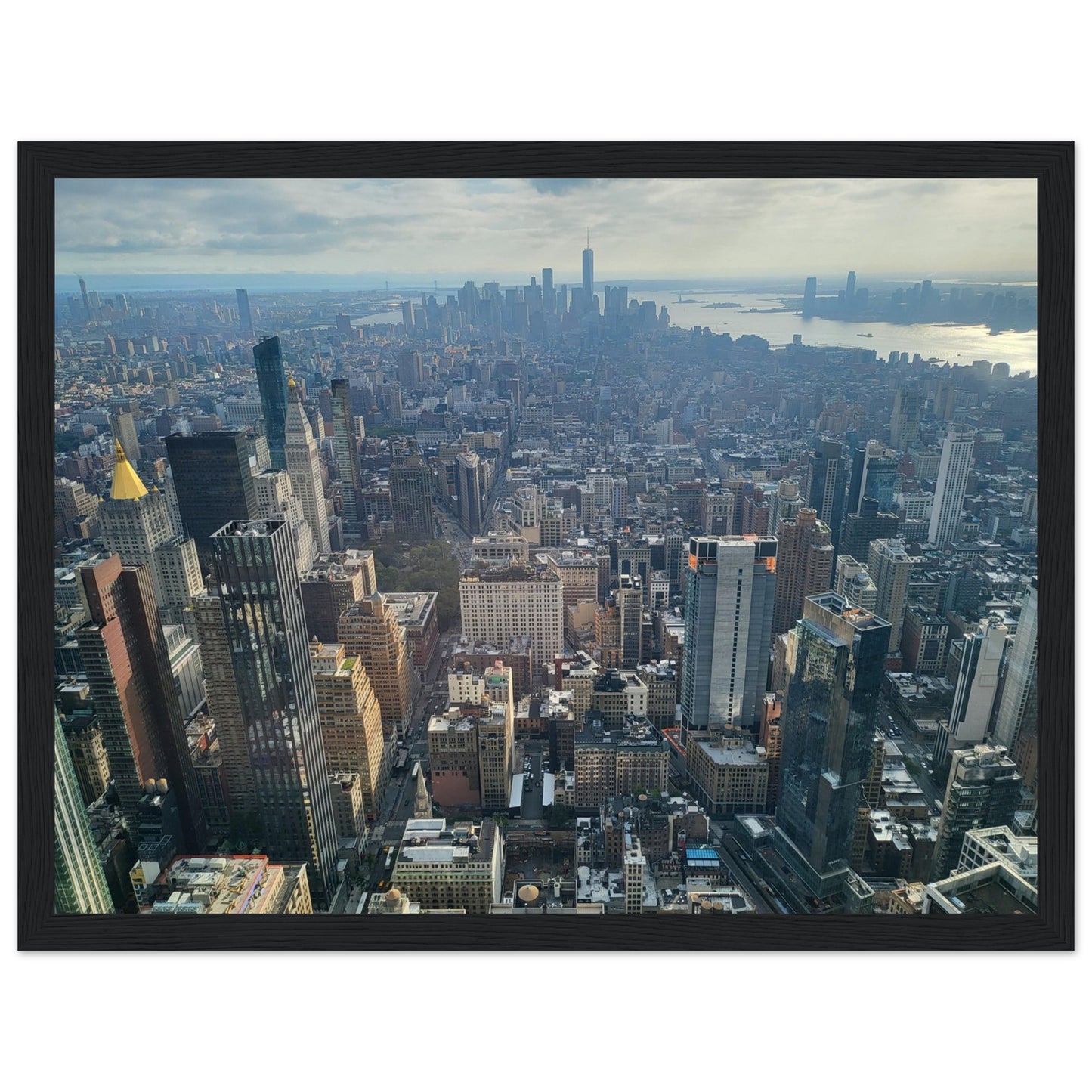 New York City Premium Paper Wooden Framed Poster Wall Art