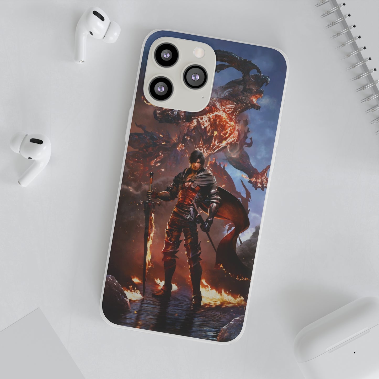 Final Fantasy XVI Clive Rosfield | Flexible Phone Case | Iphone 11-14 Pro Max | Samsung 21-23 Ultra | Gift Packages Choice