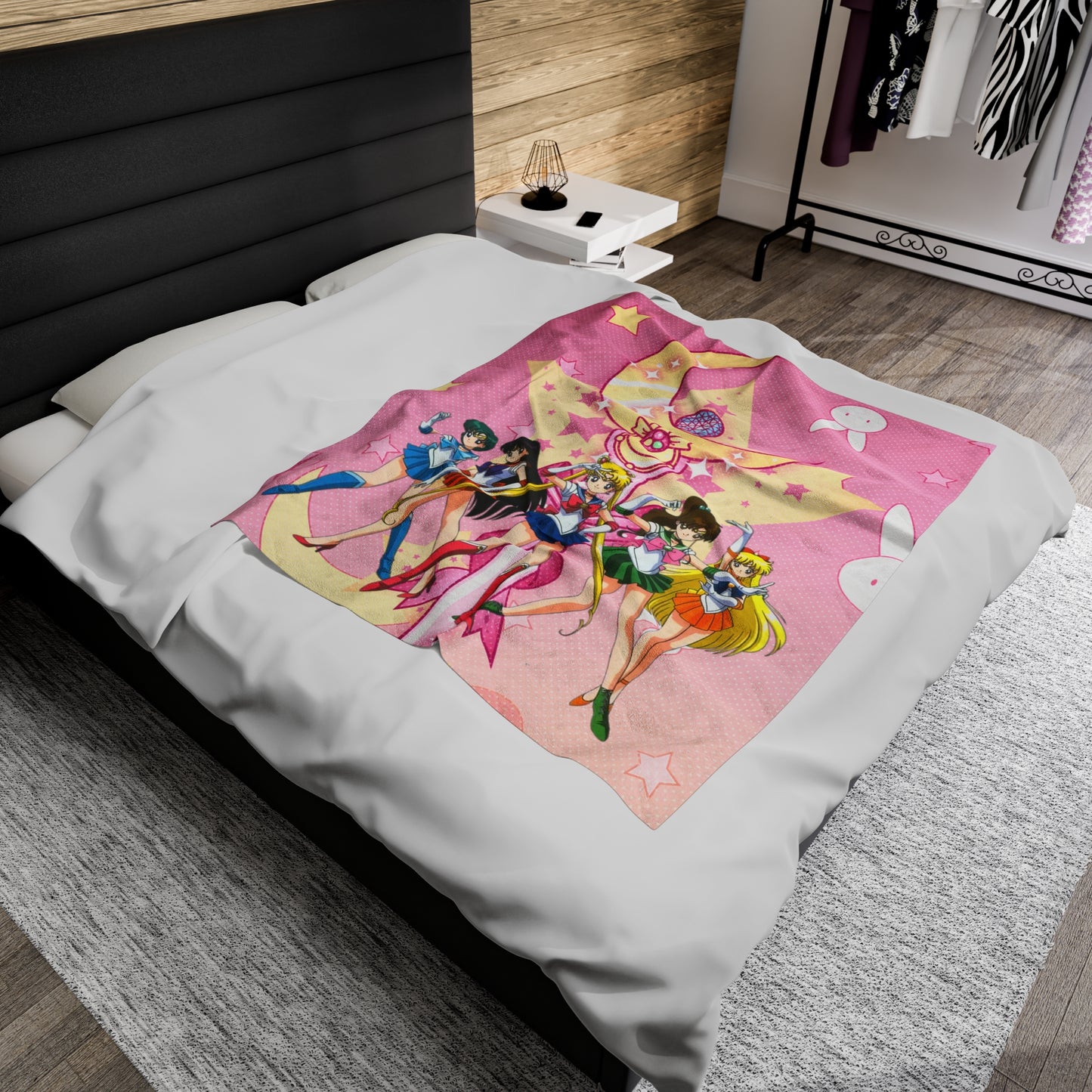 Sailor moon Velveteen Plush Blanket