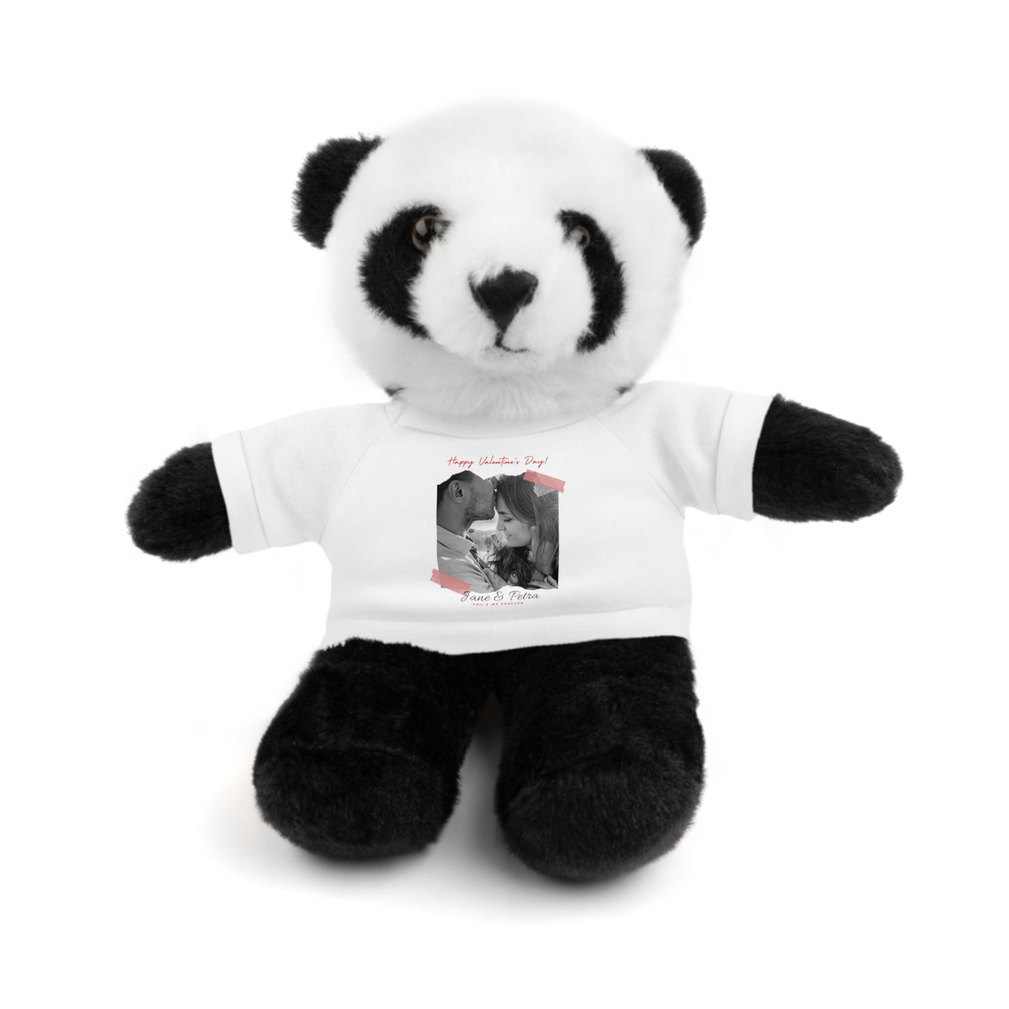 Personalize Your Name And Photo | Valentine Stuffed Animals with Tee