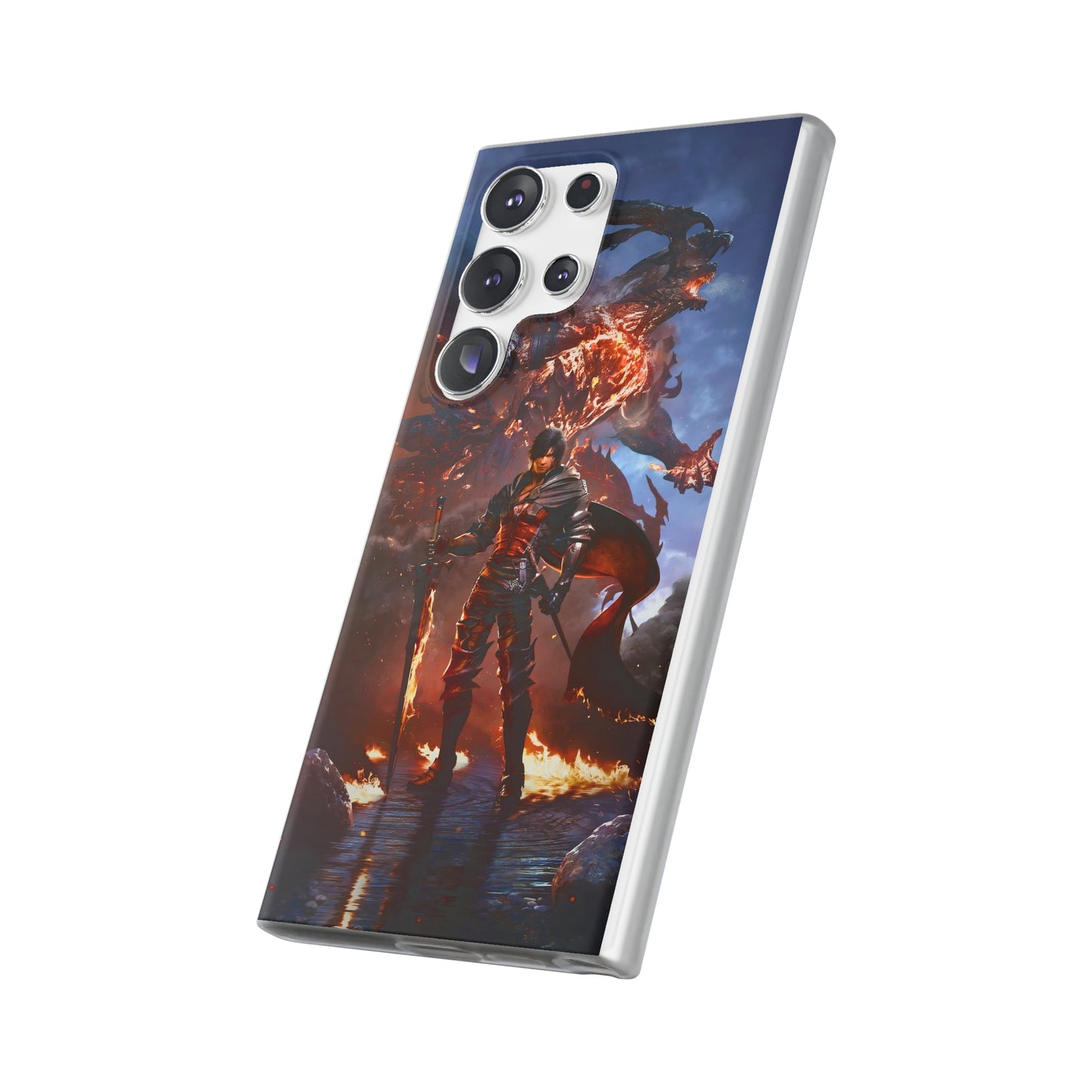 Final Fantasy XVI Clive Rosfield | Flexible Phone Case | Iphone 11-14 Pro Max | Samsung 21-23 Ultra | Gift Packages Choice