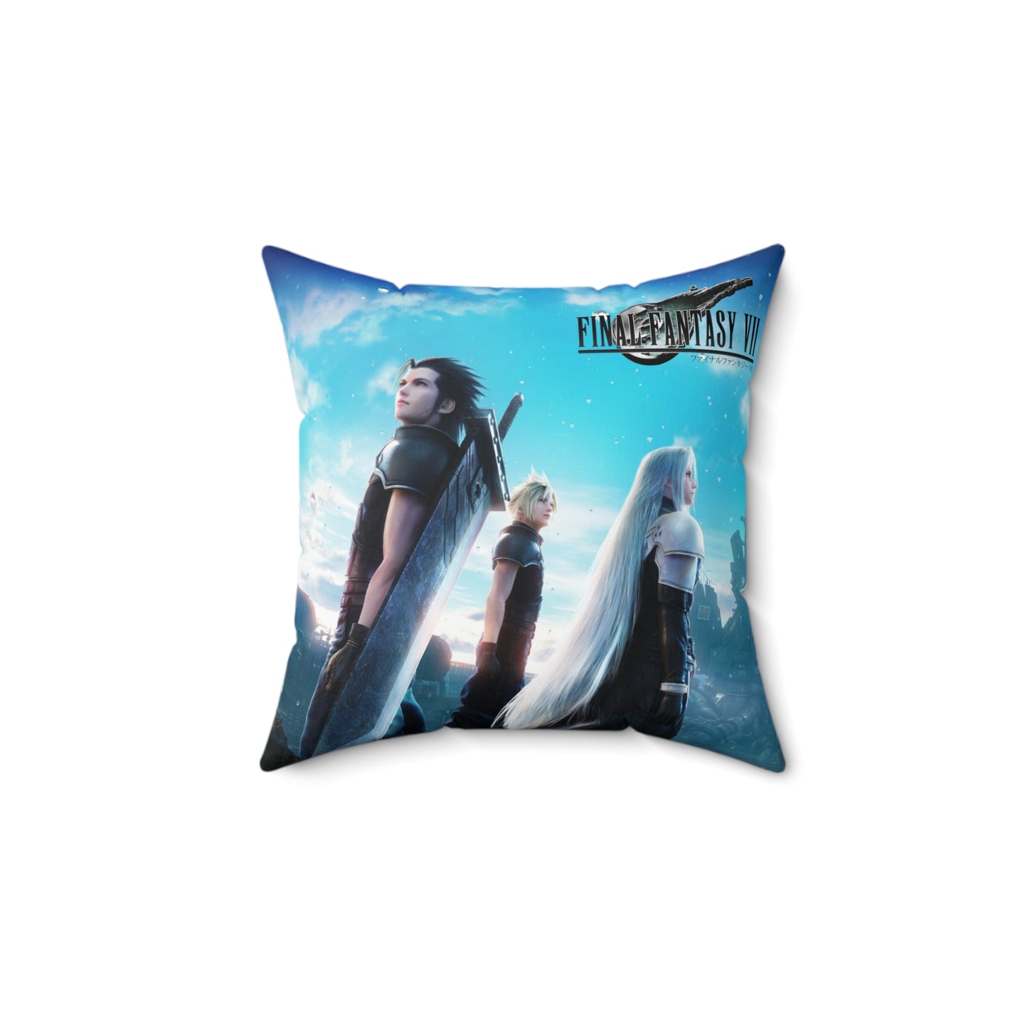 Final Fantasy VII Remake Art 2 side Spun Polyester Square Pillow