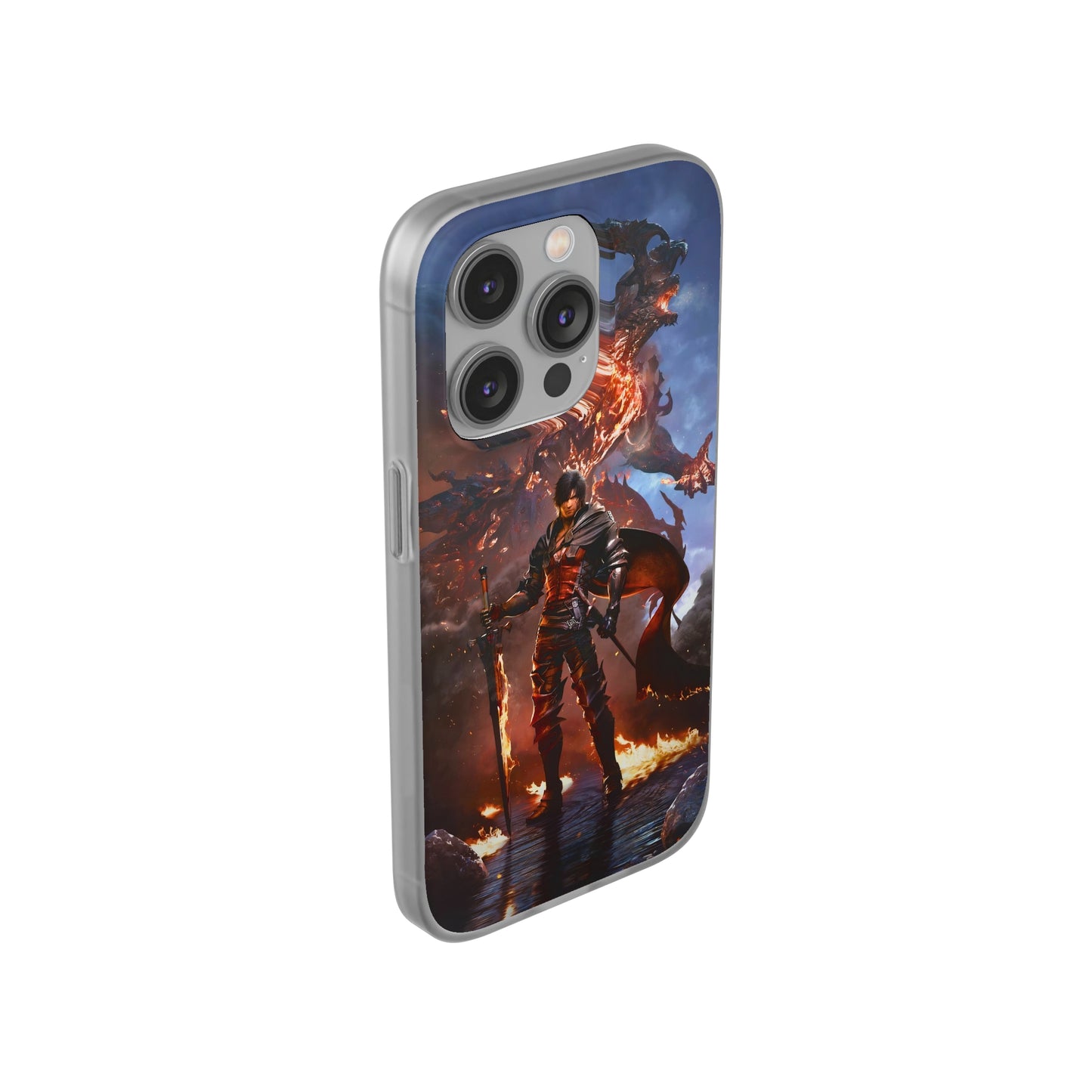 Final Fantasy XVI Clive Rosfield | Flexible Phone Case | Iphone 11-14 Pro Max | Samsung 21-23 Ultra | Gift Packages Choice