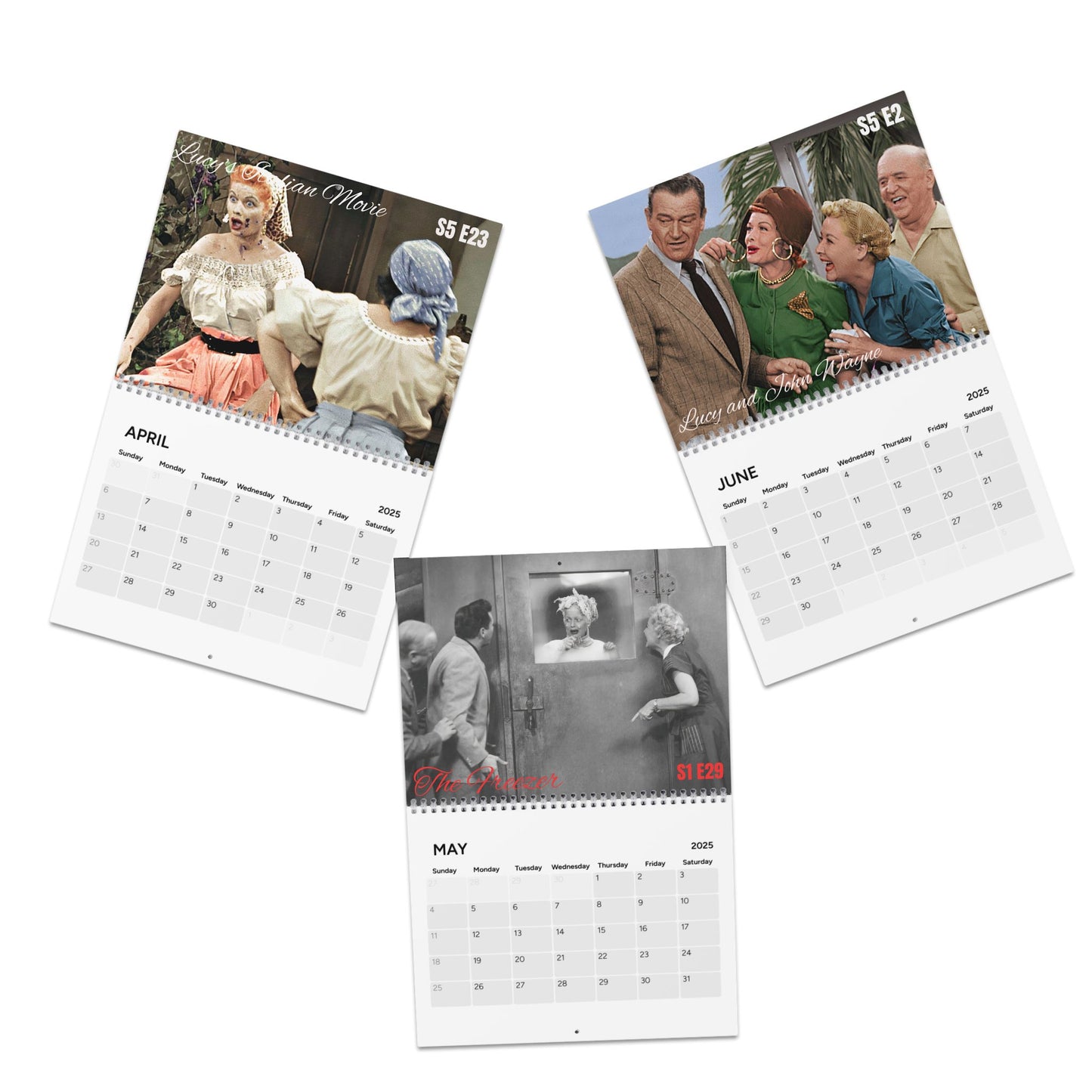 I Love Lucy The best Episode 2025 Wall Calendar - TV Lover, Classic Design - Fans of Lucy, New Design