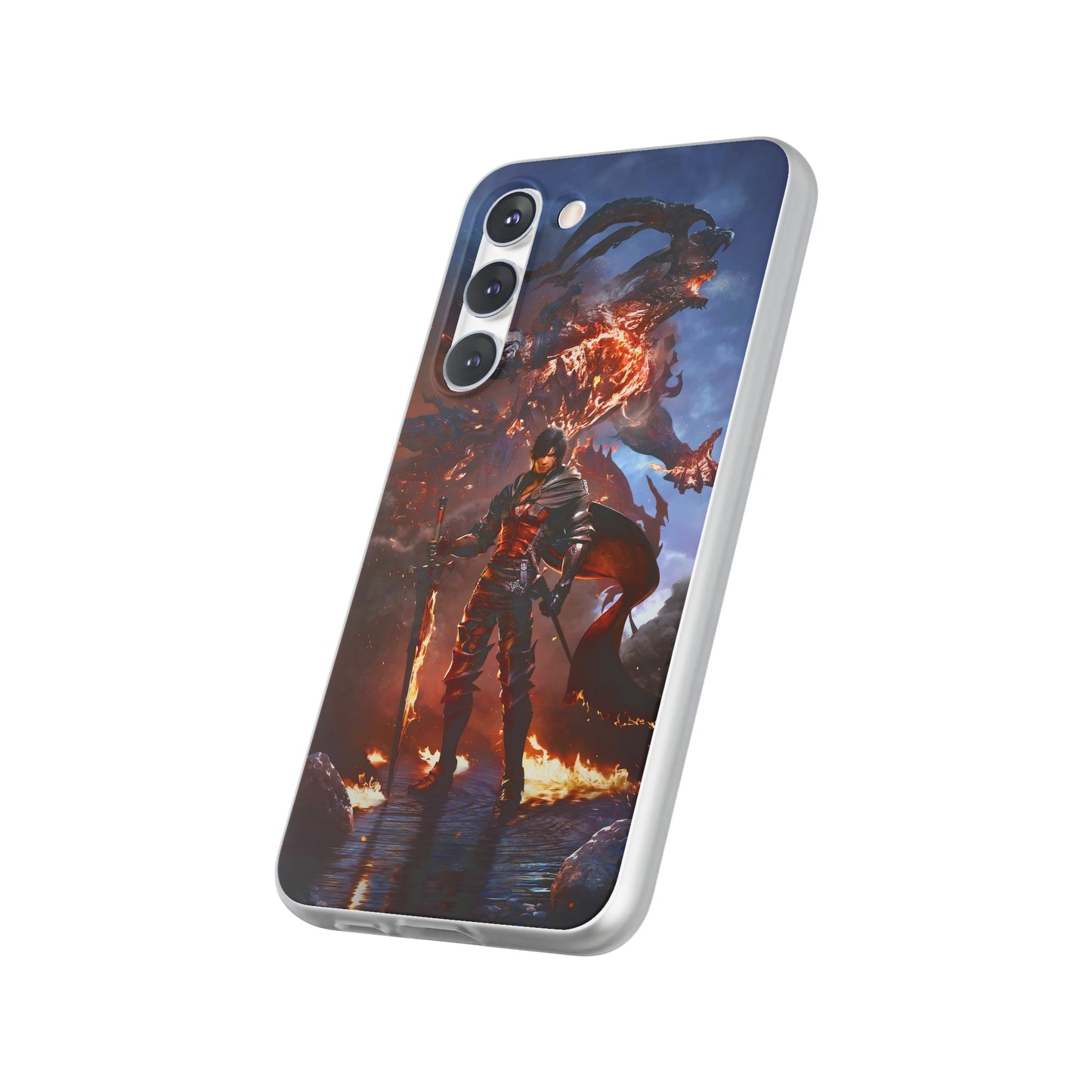 Final Fantasy XVI Clive Rosfield | Flexible Phone Case | Iphone 11-14 Pro Max | Samsung 21-23 Ultra | Gift Packages Choice