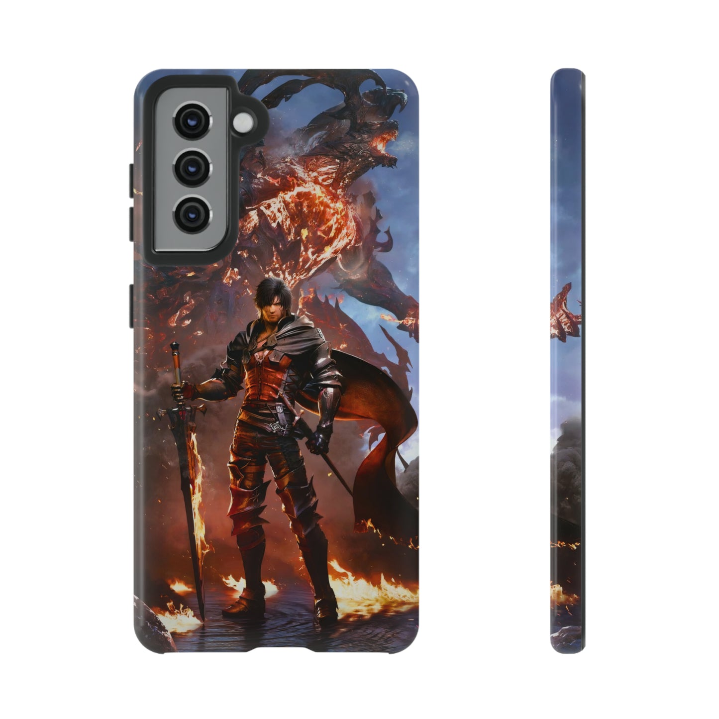 Final Fantasy XVI | Clive Rosfield | Enhance Tough Phone Cases for iPhone 11-15 Pro Max / Samsung S21 - 23 Ultra / Pixel 5 - 7