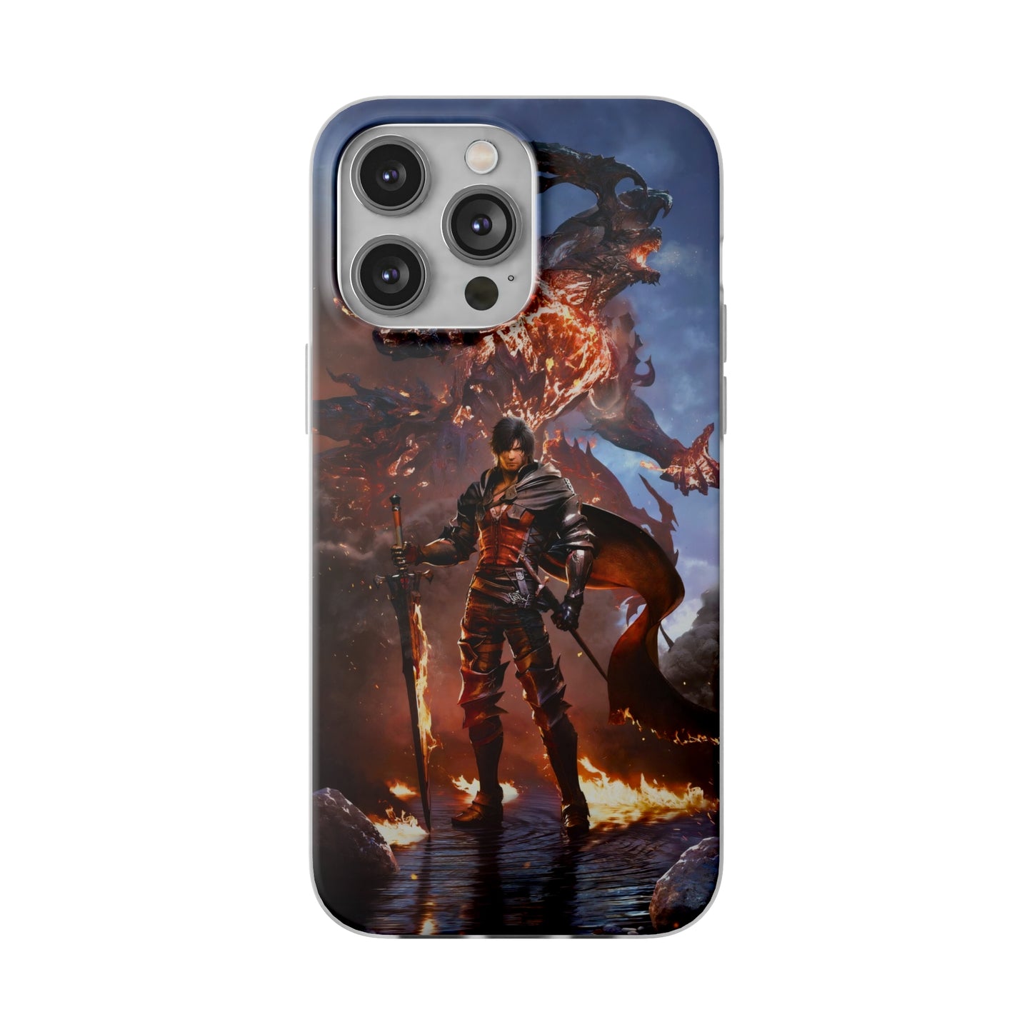 Final Fantasy XVI Clive Rosfield | Flexible Phone Case | Iphone 11-14 Pro Max | Samsung 21-23 Ultra | Gift Packages Choice