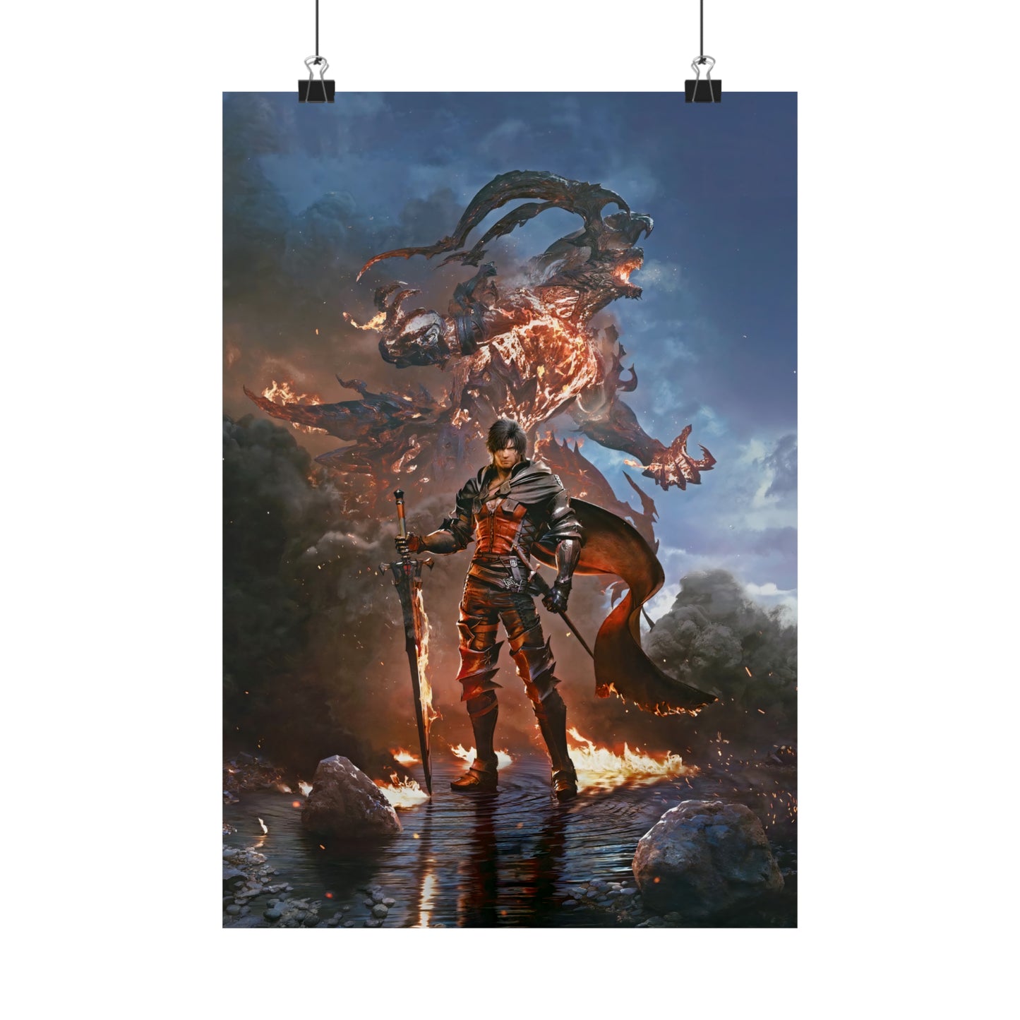 Final Fantasy XVI Clive Rosfield Matte Vertical Game Posters