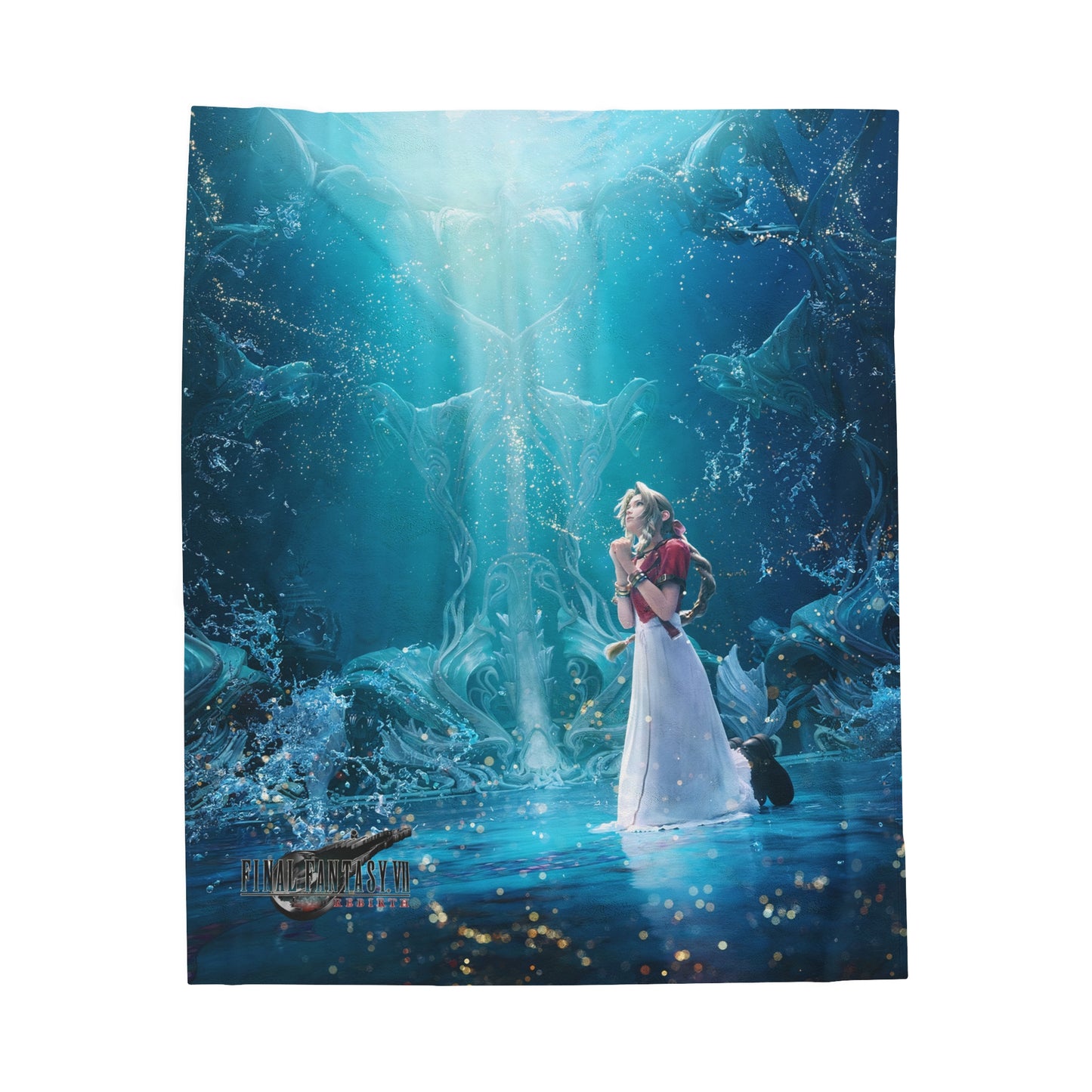 Final Fantasy VII Remake Rebirth | Aerith | Velveteen Plush Blanket