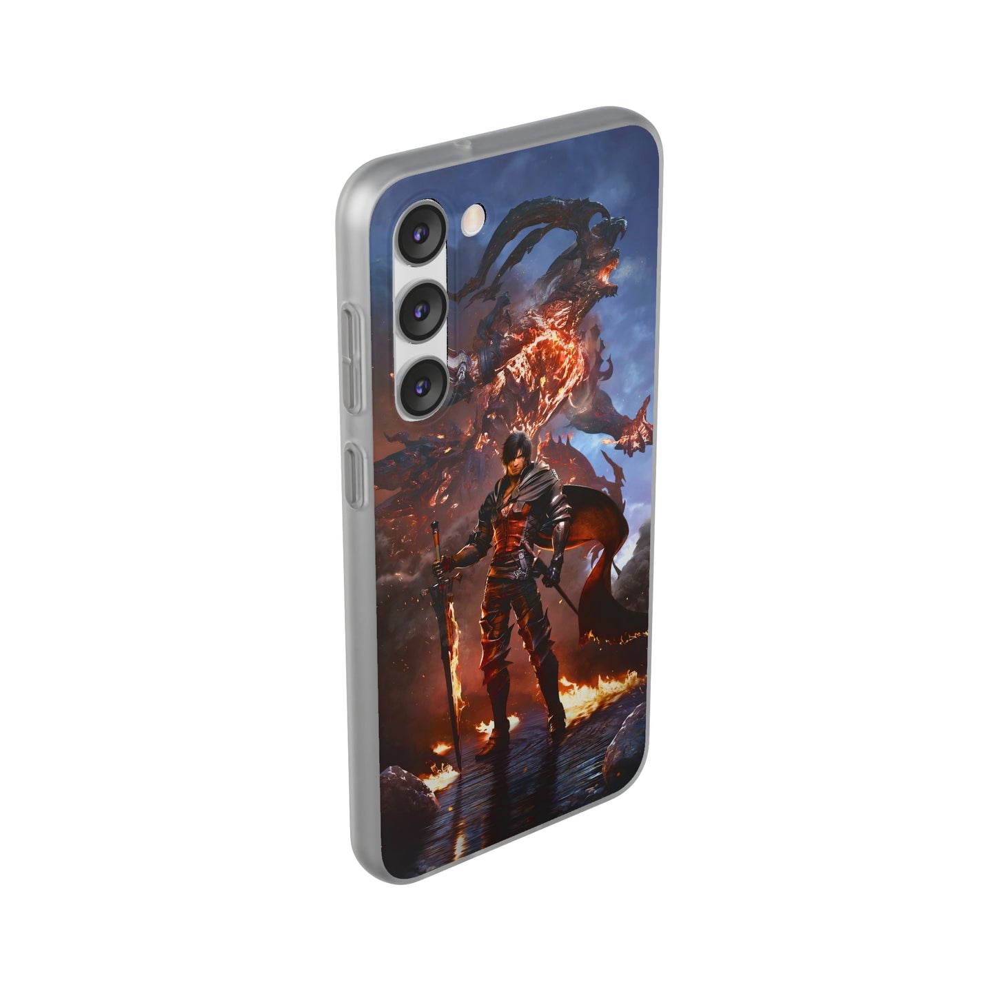 Final Fantasy XVI Clive Rosfield | Flexible Phone Case | Iphone 11-14 Pro Max | Samsung 21-23 Ultra | Gift Packages Choice