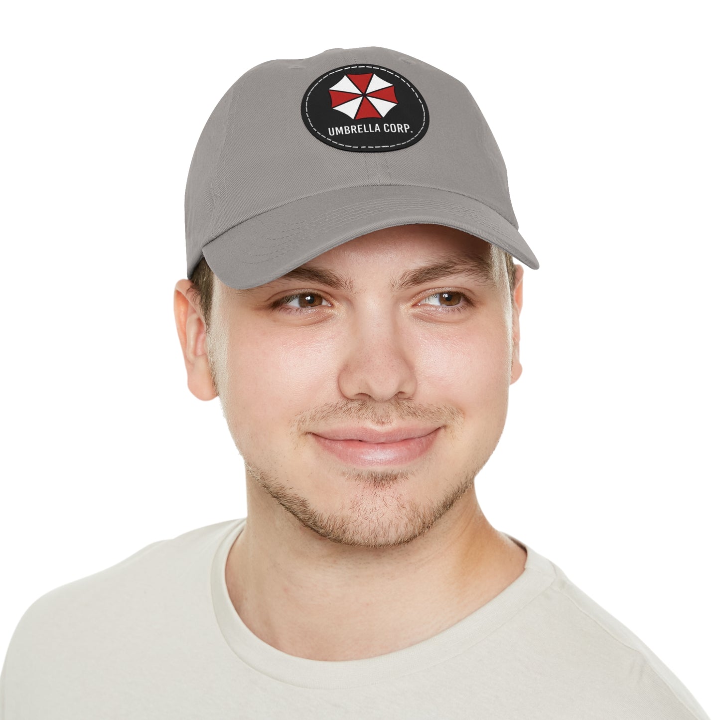 Resident Evil Umbrella Corp. Hat with Leather Patch (Round)