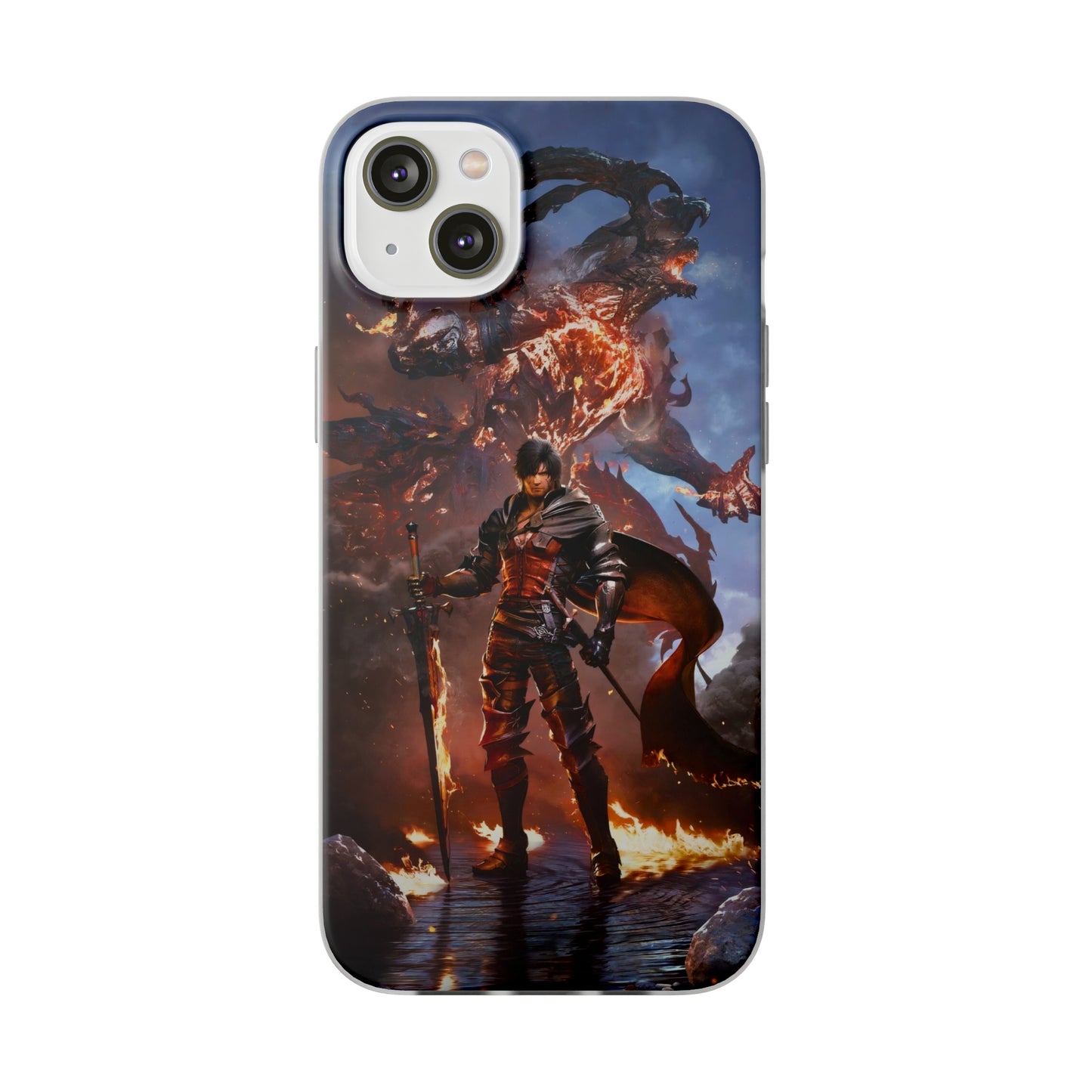 Final Fantasy XVI Clive Rosfield | Flexible Phone Case | Iphone 11-14 Pro Max | Samsung 21-23 Ultra | Gift Packages Choice