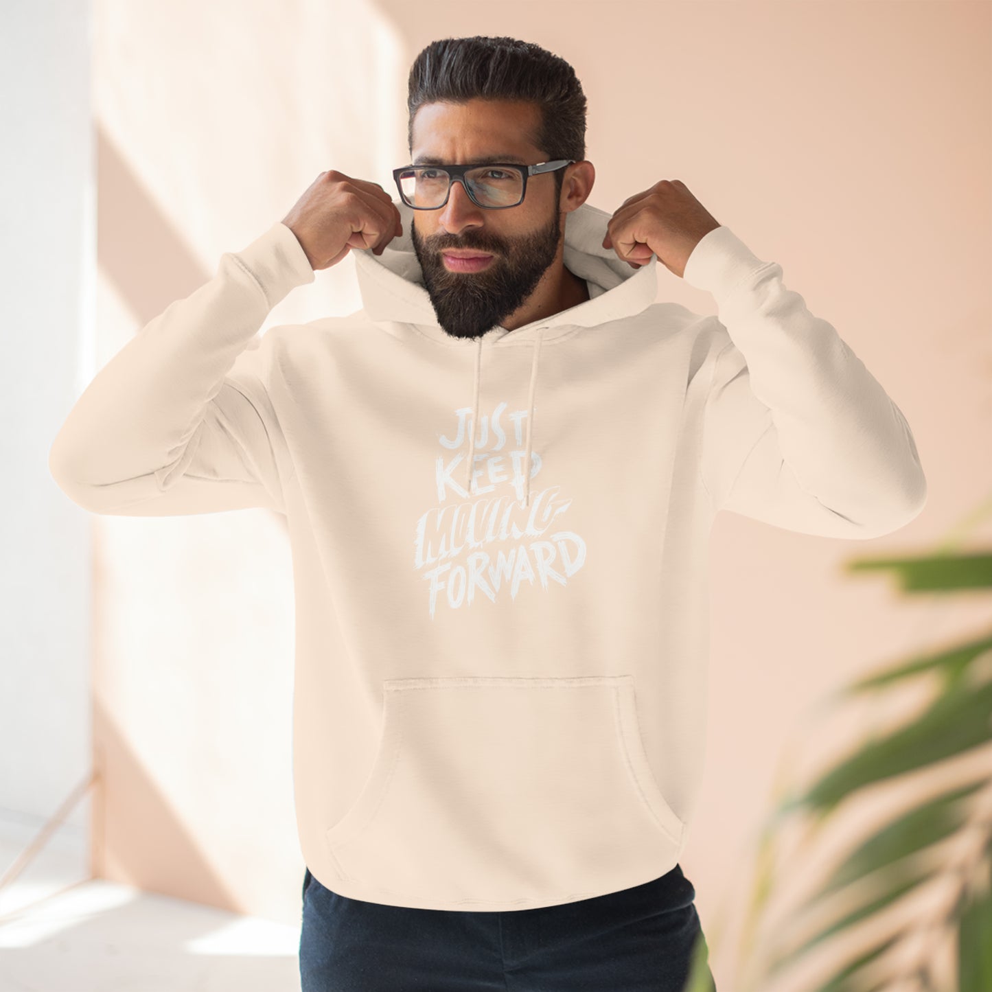 Just Keep Moving Forward Unisex Premium Pullover Hoodie