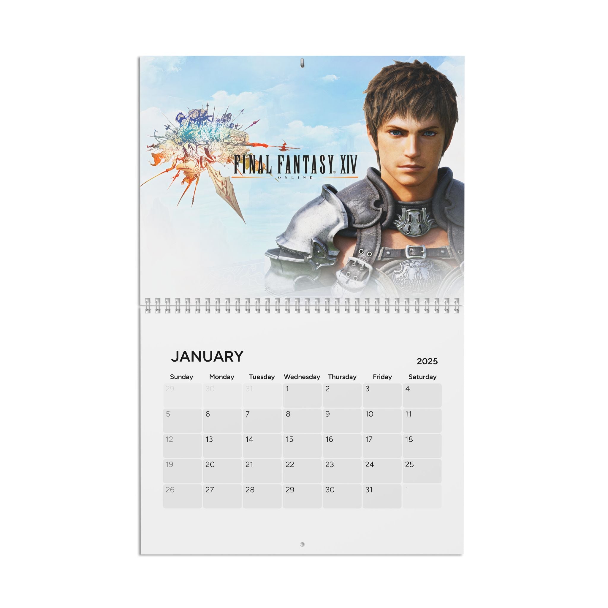 Final Fantasy XIV 2025 Calendar, Video Game Wall Calendars