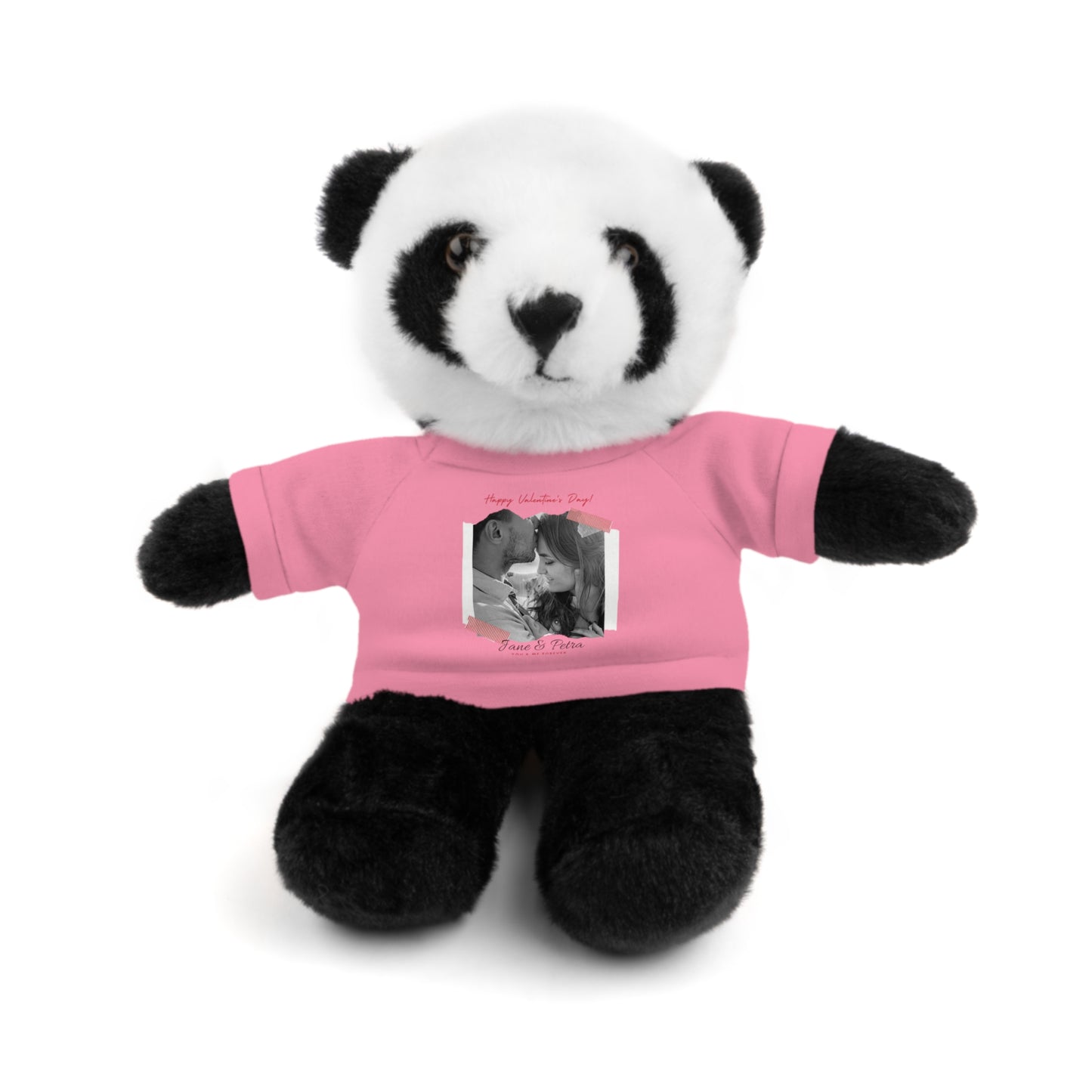 Personalize Your Name And Photo | Valentine Stuffed Animals with Tee