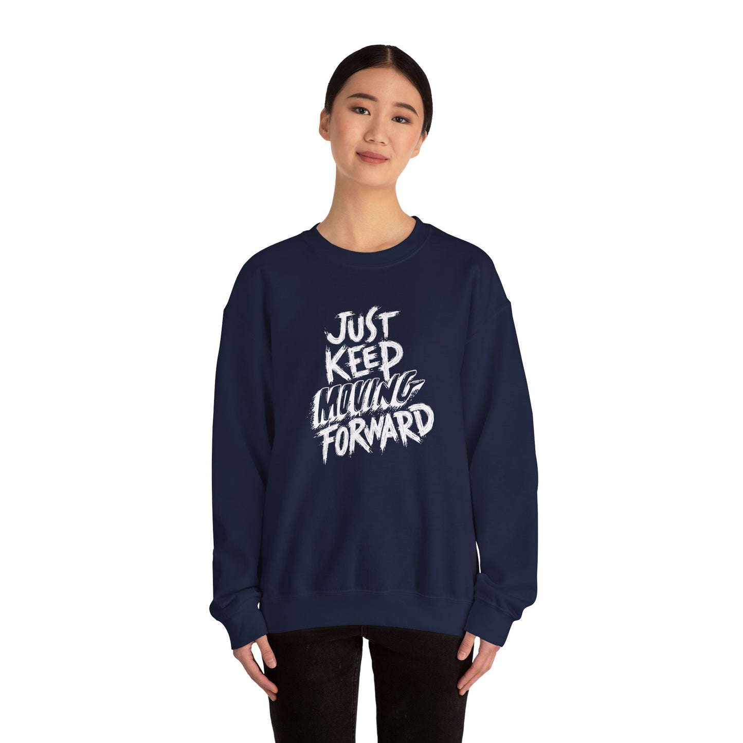 Just Keep Moving Forward Unisex Heavy Blend™ Crewneck Sweatshirt