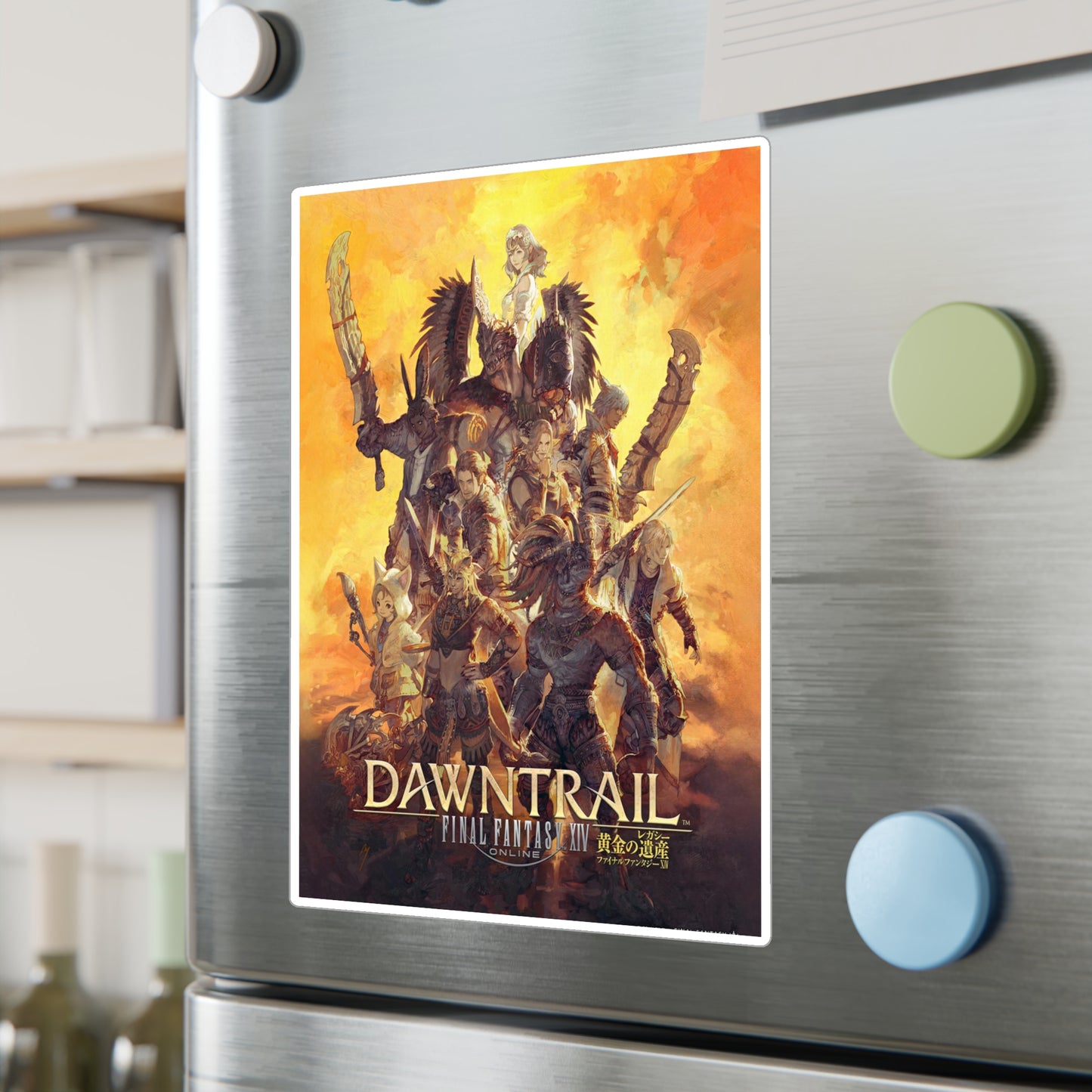 Final Fantasy XIV Dawntrail Expansion Kiss-Cut Vinyl Decals | Games Stickers