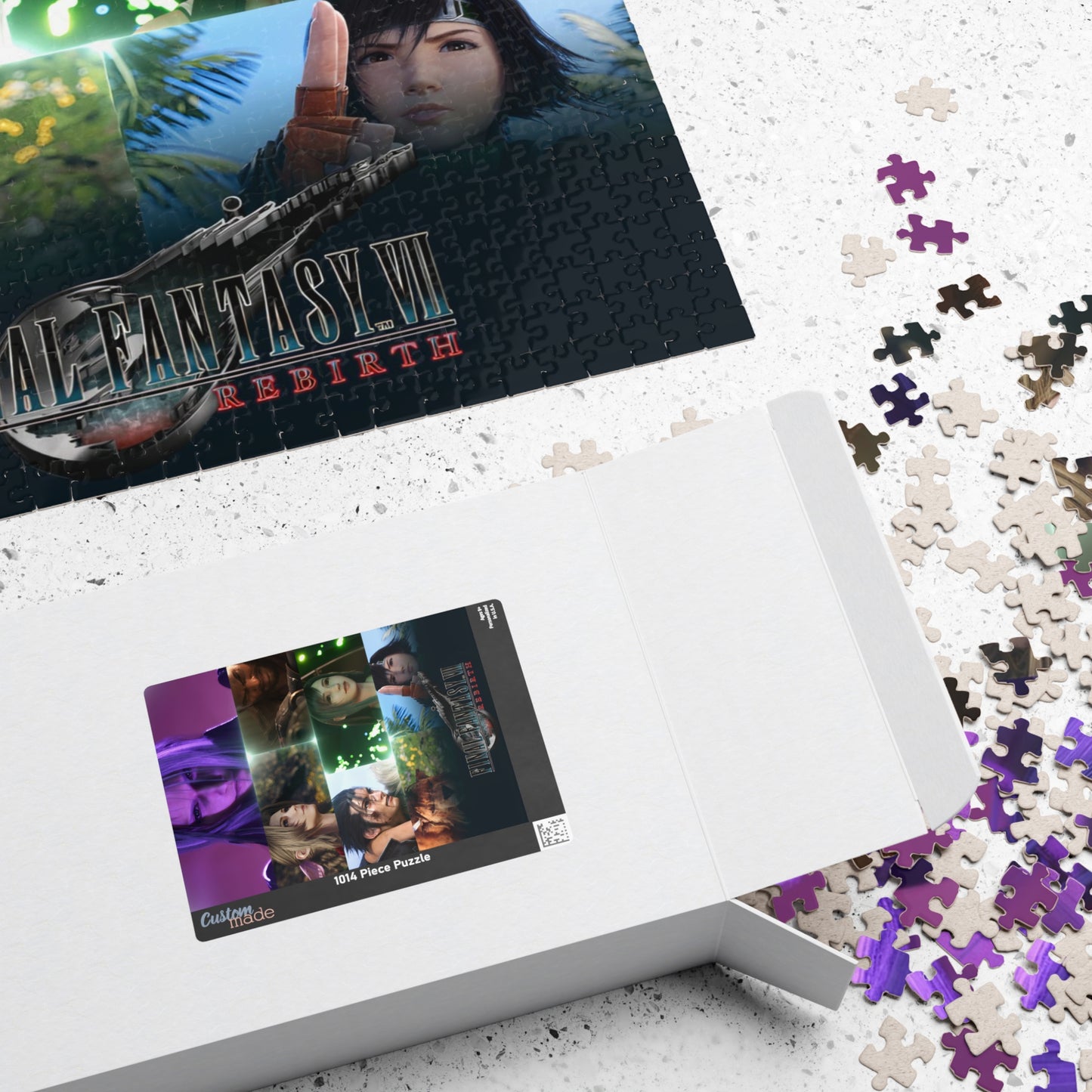 Final Fantasy VII Remake Rebirth |  Cloud Sephorith Aerith Barret Tifa Zack Yuffie Vincent Red XIII | Jigsaw Puzzle (1014-piece Horizontal | Vertical)