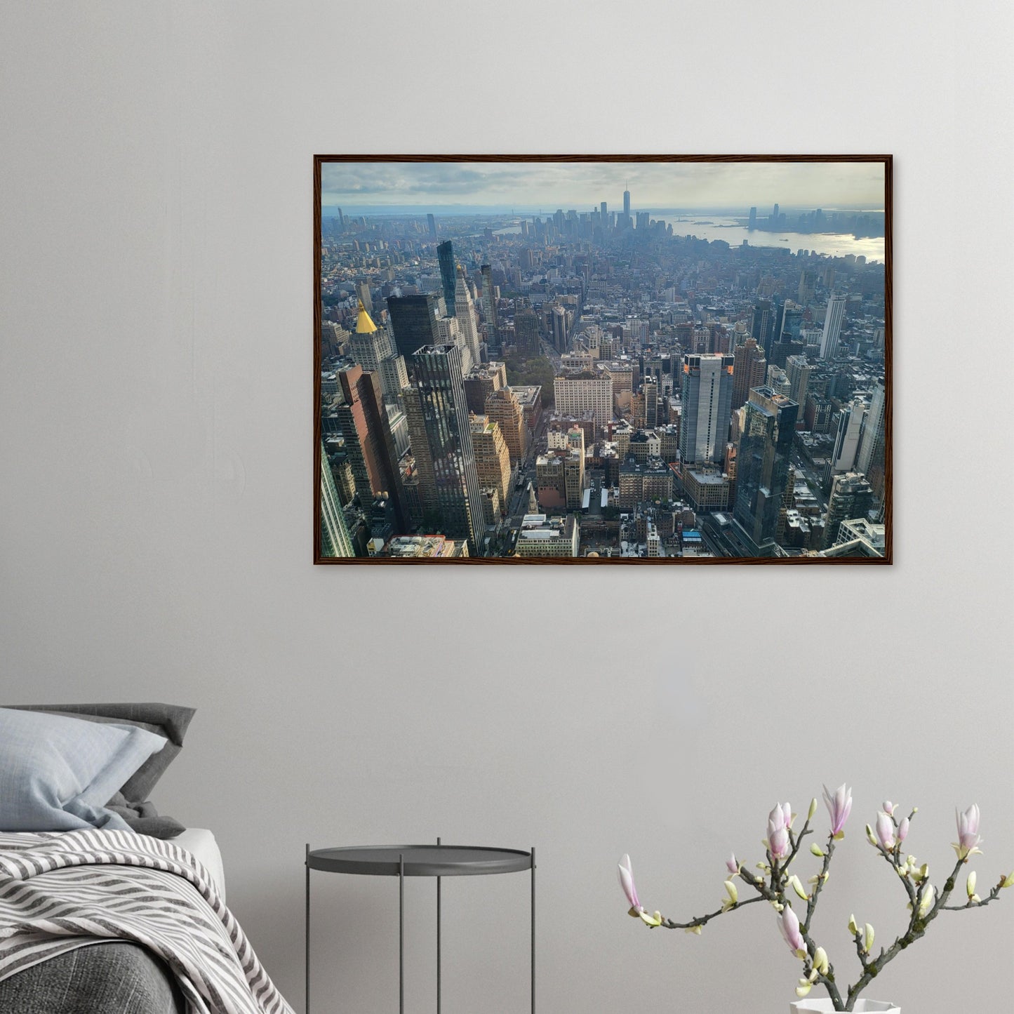 New York City Premium Paper Wooden Framed Poster Wall Art