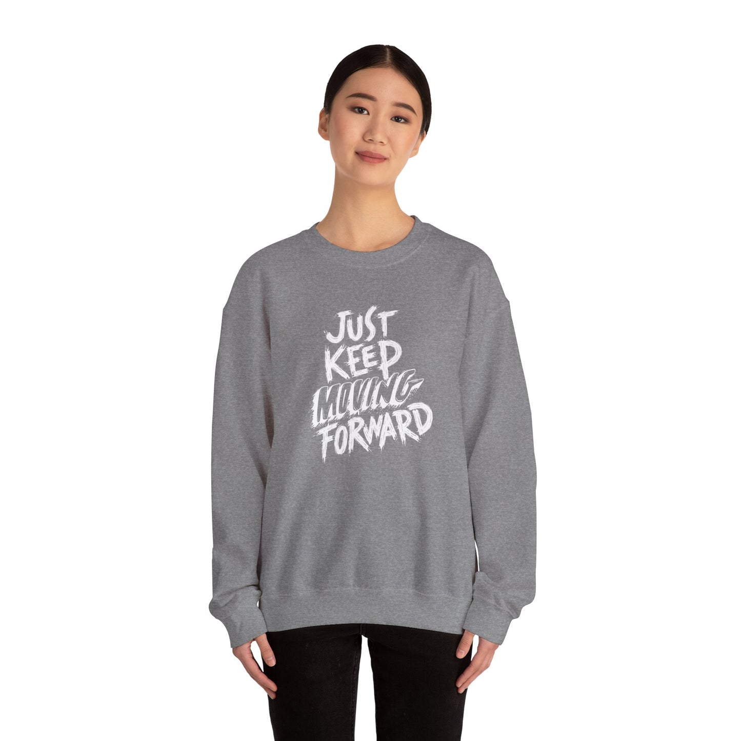 Just Keep Moving Forward Unisex Heavy Blend™ Crewneck Sweatshirt