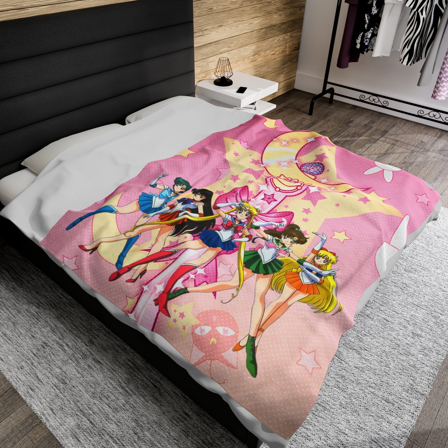 Sailor moon Velveteen Plush Blanket