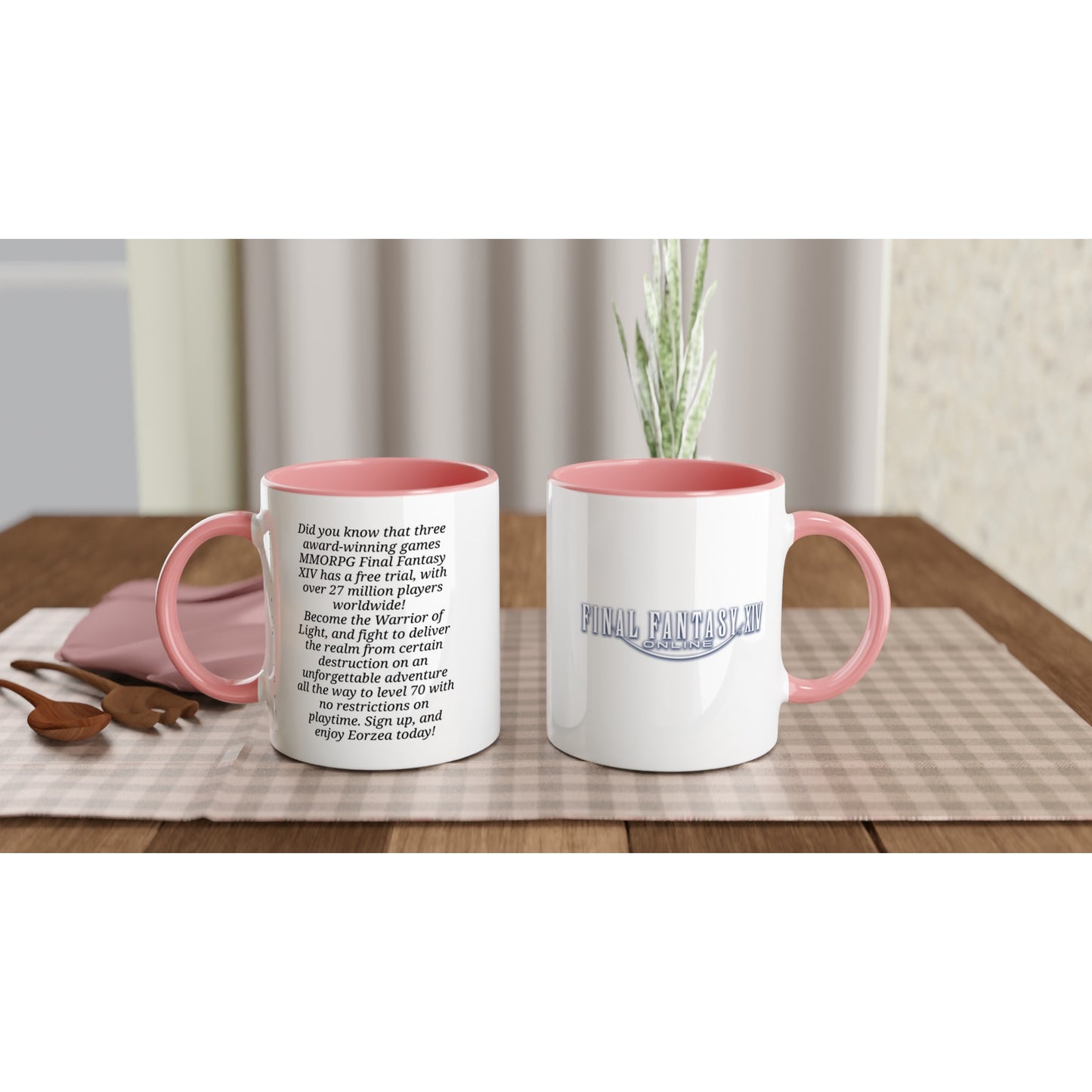 Final Fantasy XIV Trial Invite | Two-tone | 6 Colors | Mug