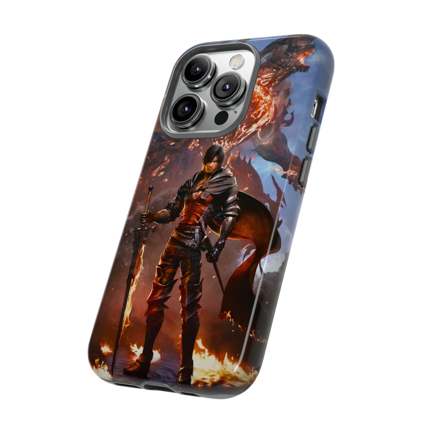 Final Fantasy XVI | Clive Rosfield | Enhance Tough Phone Cases for iPhone 11-15 Pro Max / Samsung S21 - 23 Ultra / Pixel 5 - 7