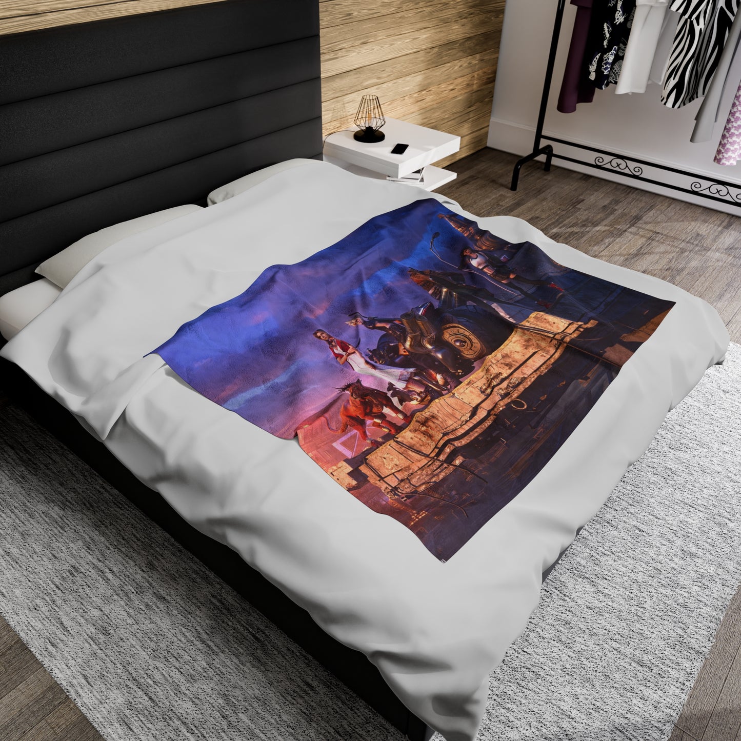 Final Fantasy VII Remake Velveteen Plush Blanket