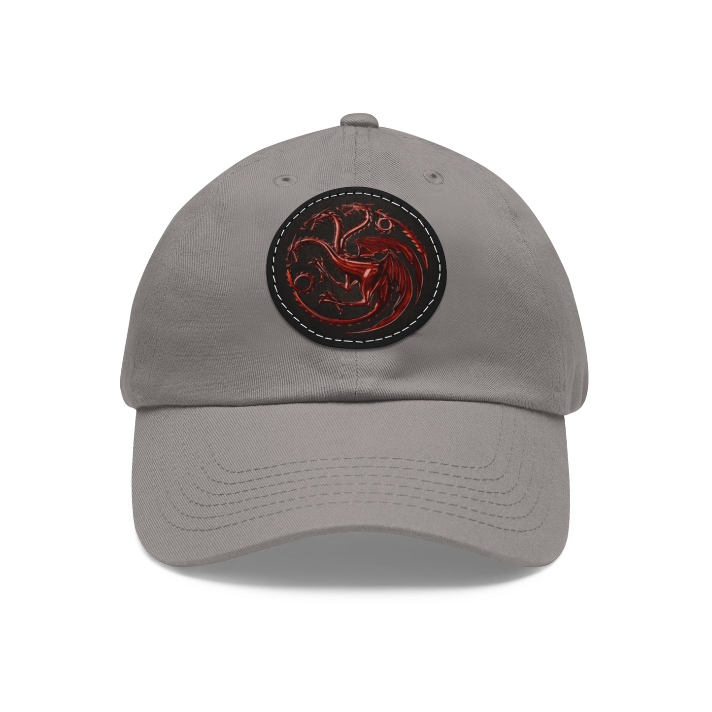 House Of The Dragon Hat with Leather Patch (Round)