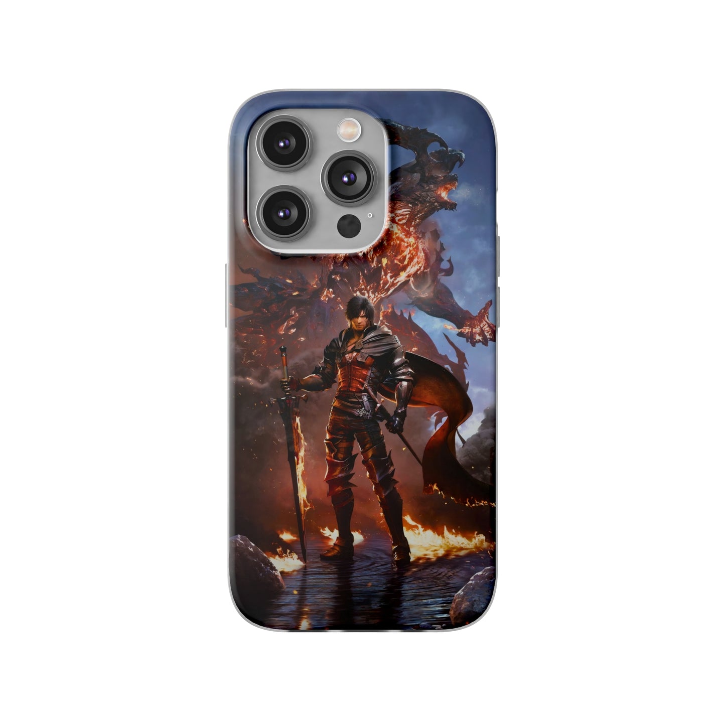 Final Fantasy XVI Clive Rosfield | Flexible Phone Case | Iphone 11-14 Pro Max | Samsung 21-23 Ultra | Gift Packages Choice