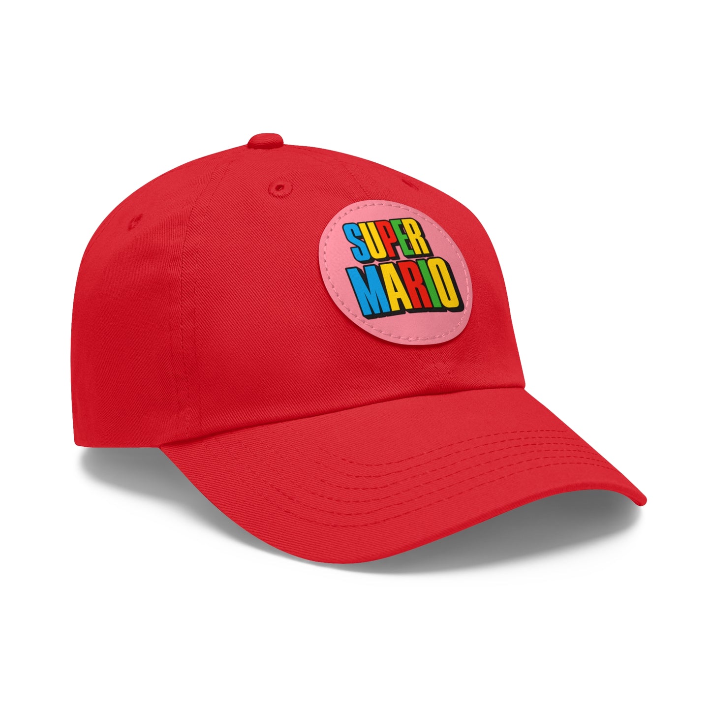 Mario Hat with Leather Patch (Round)