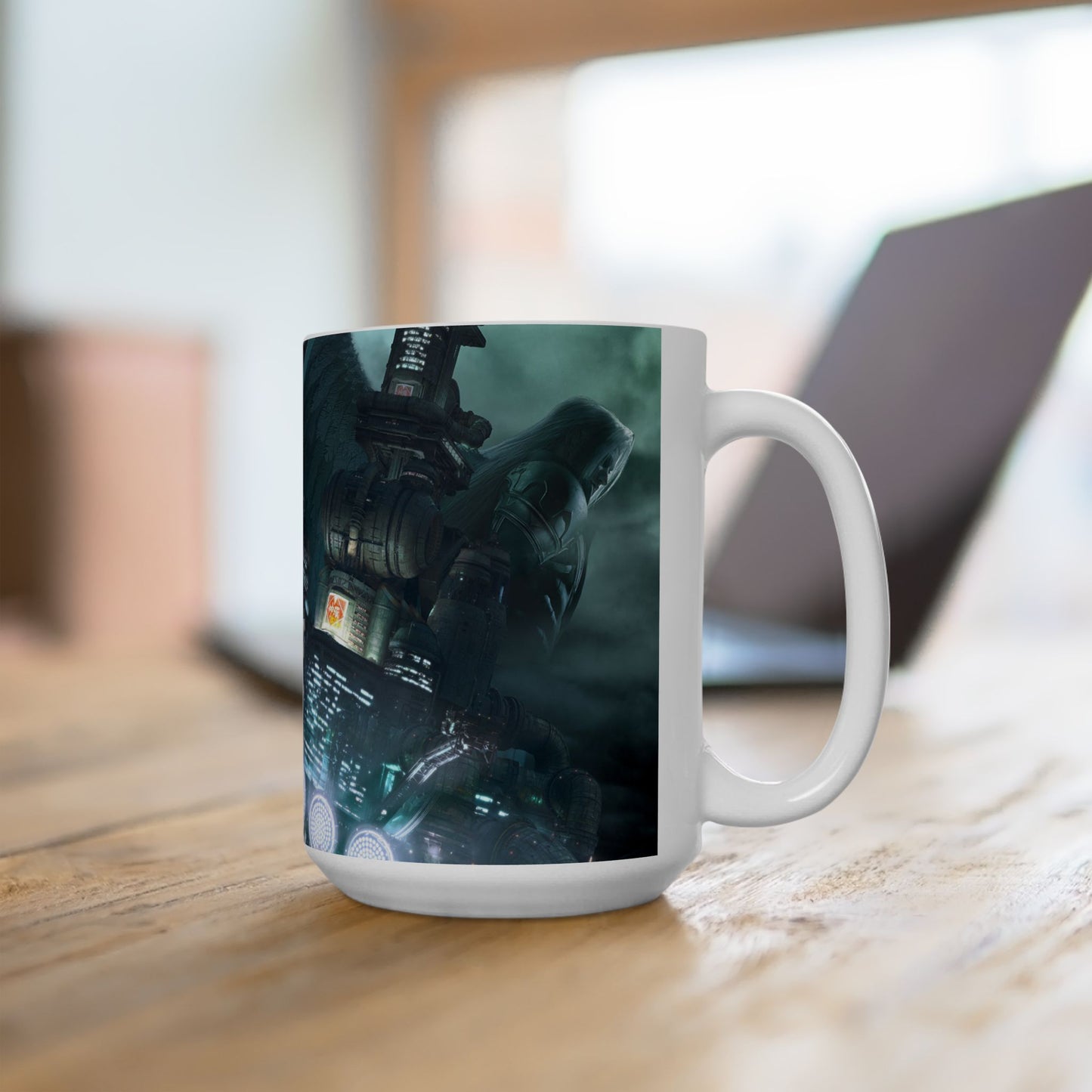 Final Fantasy VII Remake Rebirth Ceramic Mug, Game Gift, Gamer Mug, Video Game Gift, Geek Mug, Gaming Cup, RPG Mug