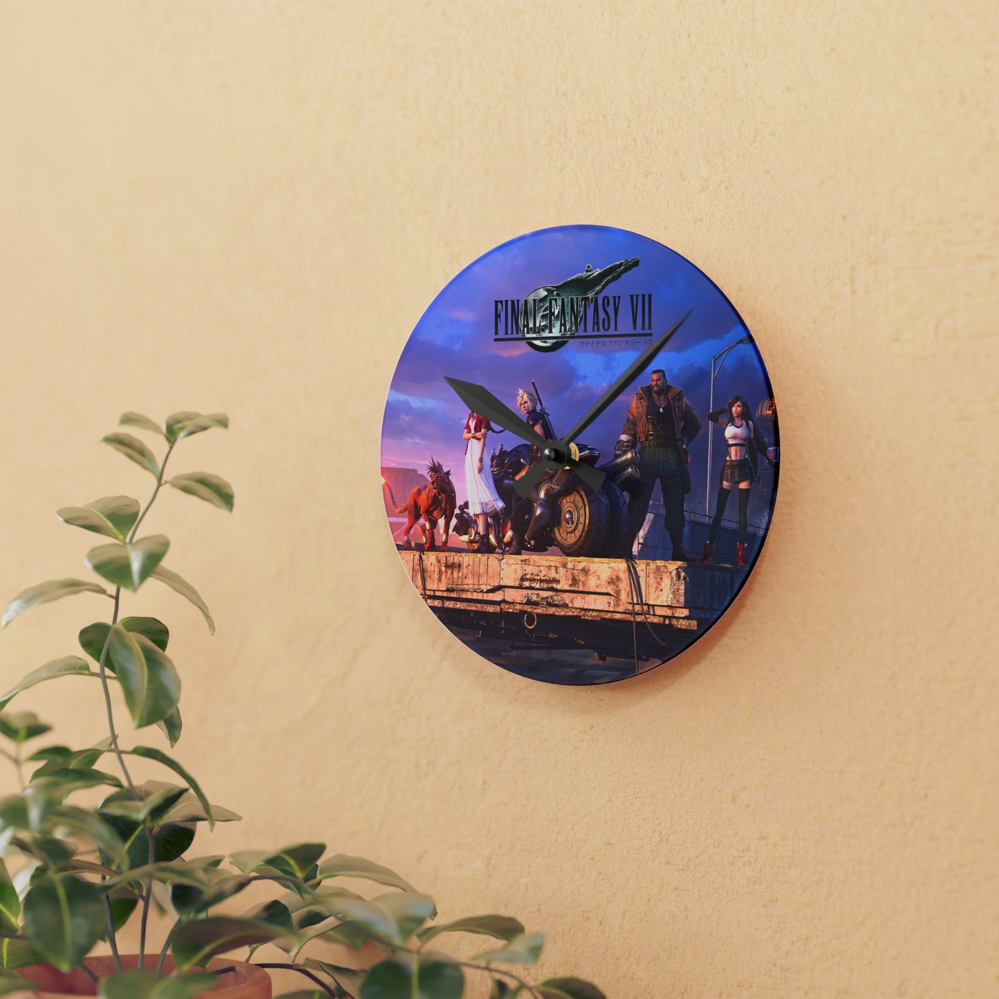 Final Fantasy VII Remake Rebirth | Acrylic Wall Clock | Game Gift | Franchise Art