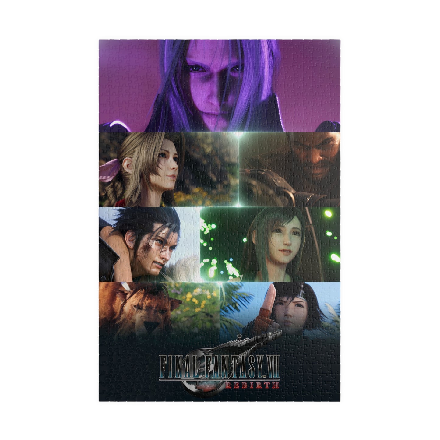 Final Fantasy VII Remake Rebirth |  Cloud Sephorith Aerith Barret Tifa Zack Yuffie Vincent Red XIII | Jigsaw Puzzle (1014-piece Horizontal | Vertical)